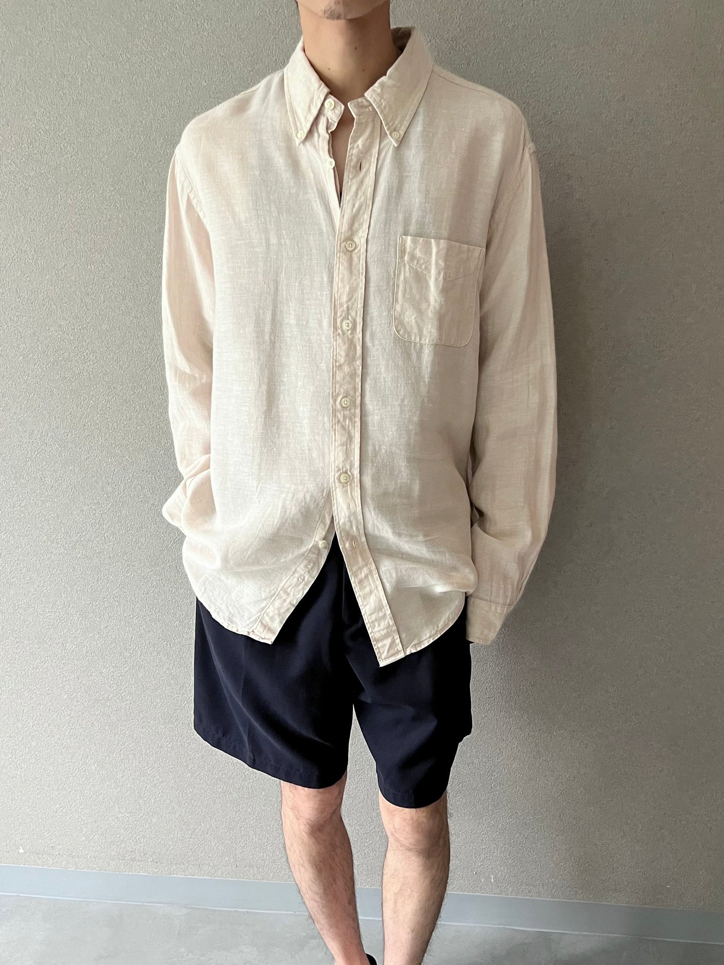 00's Brooks Brothers linen BD shirt