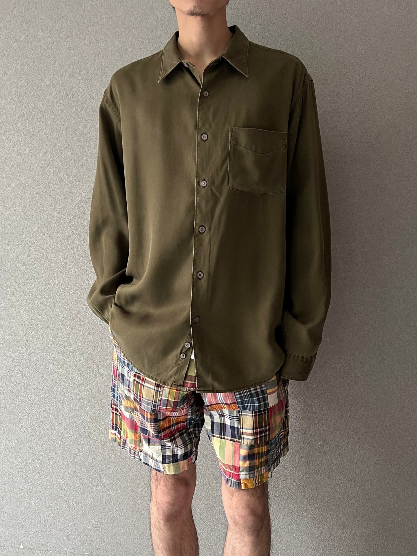 90's PERRY ELLIS pique shirt