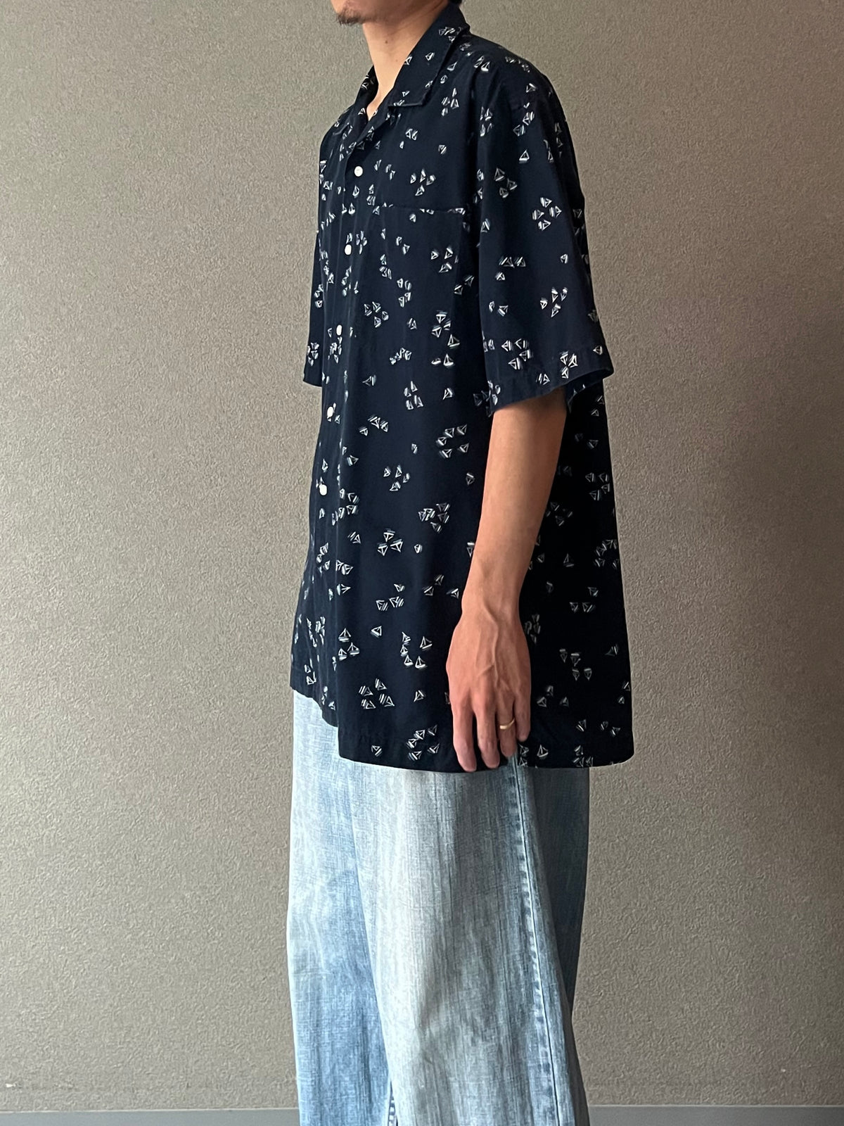 90's Polo Ralph Lauren S/S open collar shirt “CLAYTON”