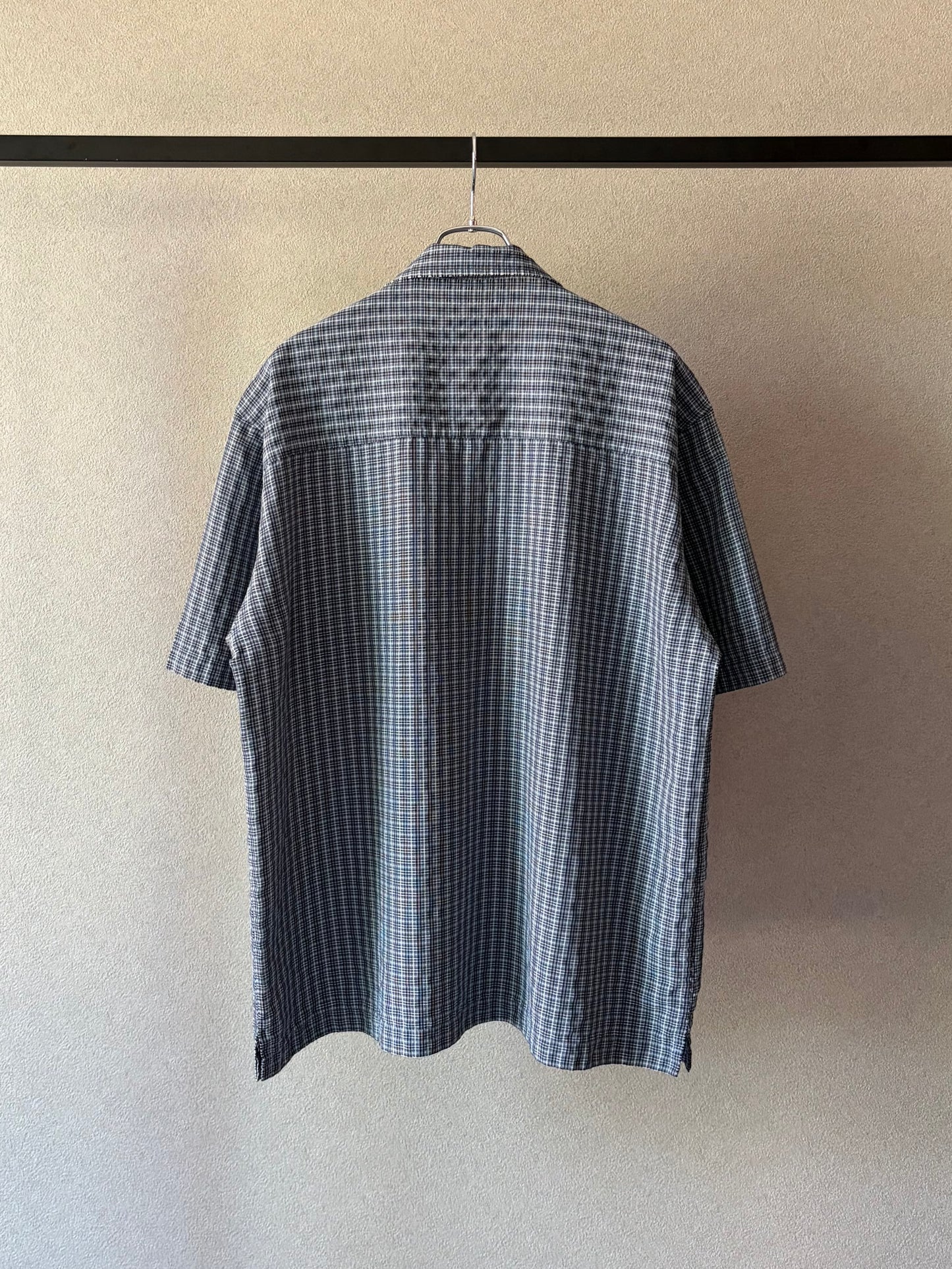 00's Pineapple Connection open collar shirt