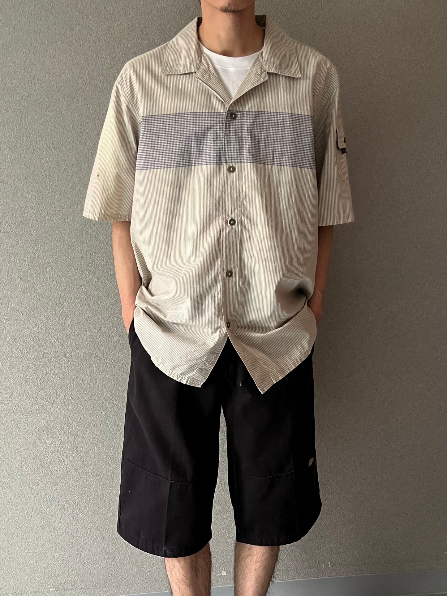 00's Levi's silverTab open collar shirt