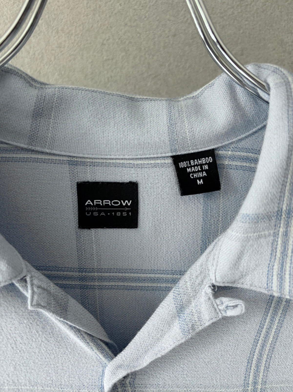 00's ARROW S/S open collar shirt