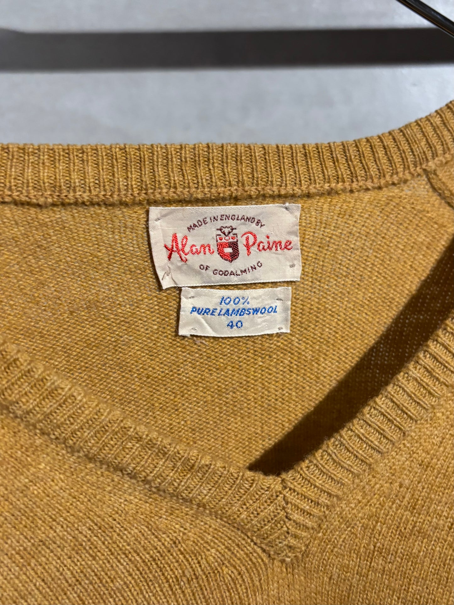 70's Alan Paine wool knit sweater “Made in ENGLAND”