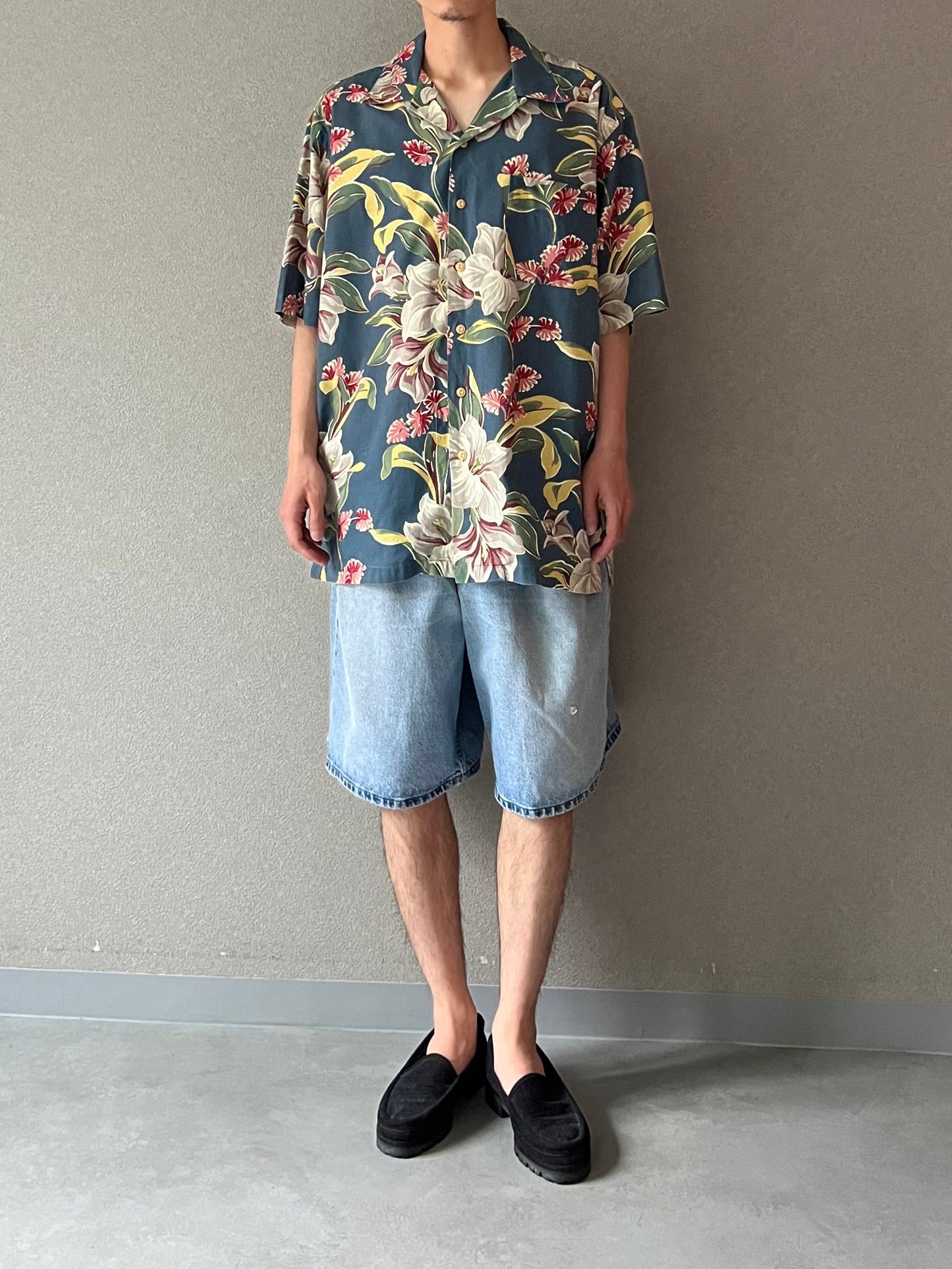 80's〜 Polo Ralph Lauren open collar shirt
