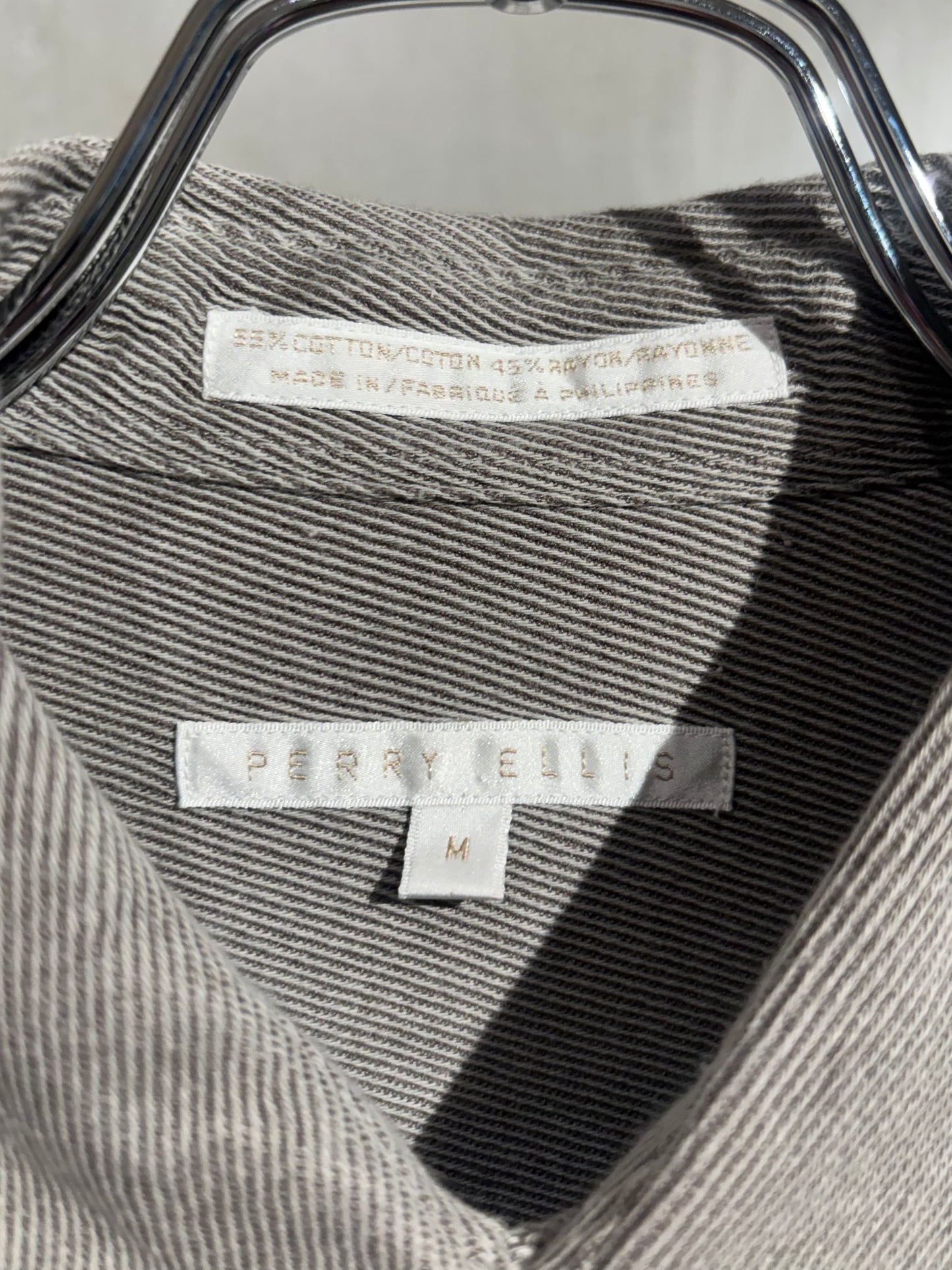 90's PERRY ELLIS cotton × rayon shirt