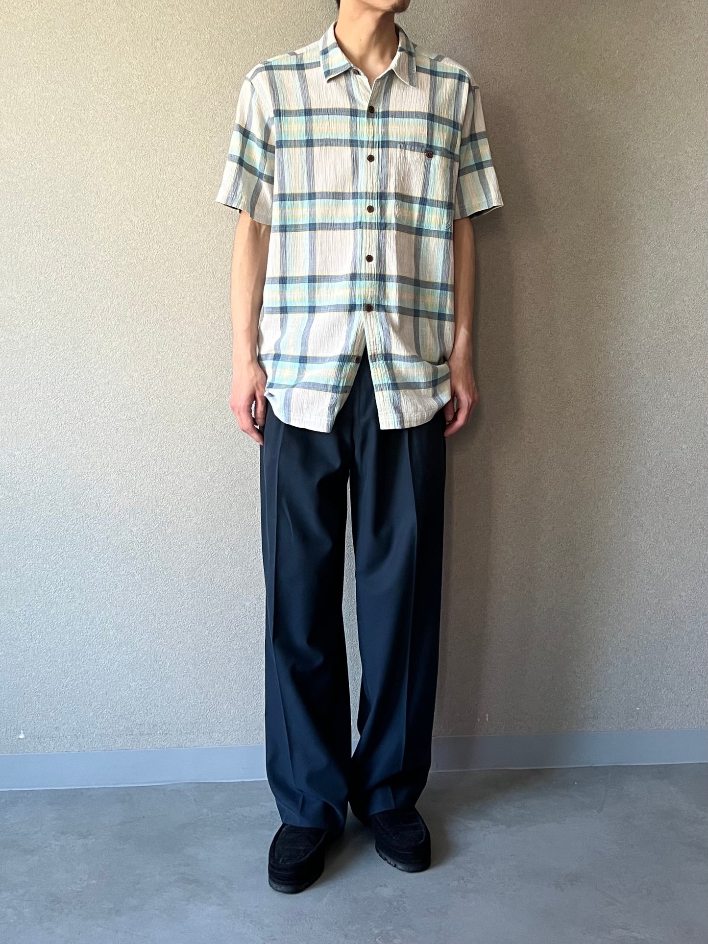 00's Brooks Brothers silk × cotton slacks