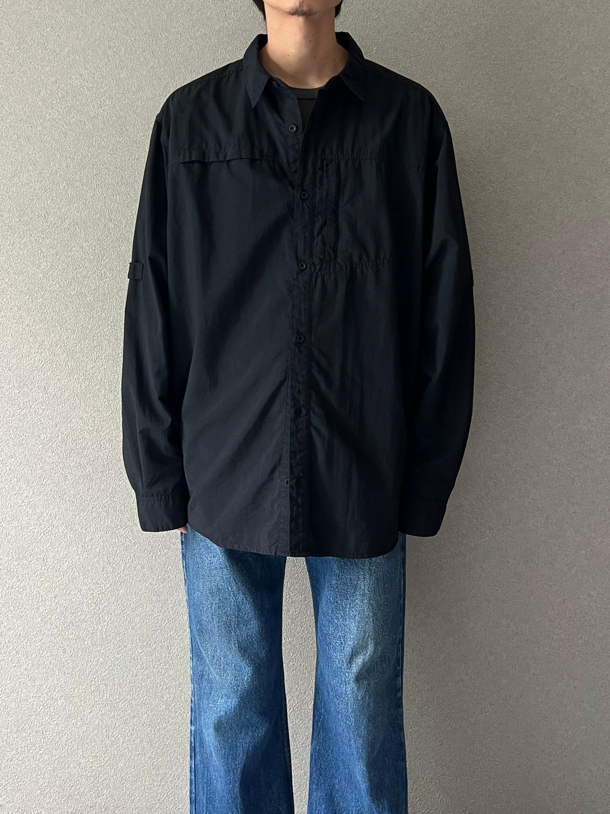 00's MOUNTAIN HARDWARE nylon utility shirt