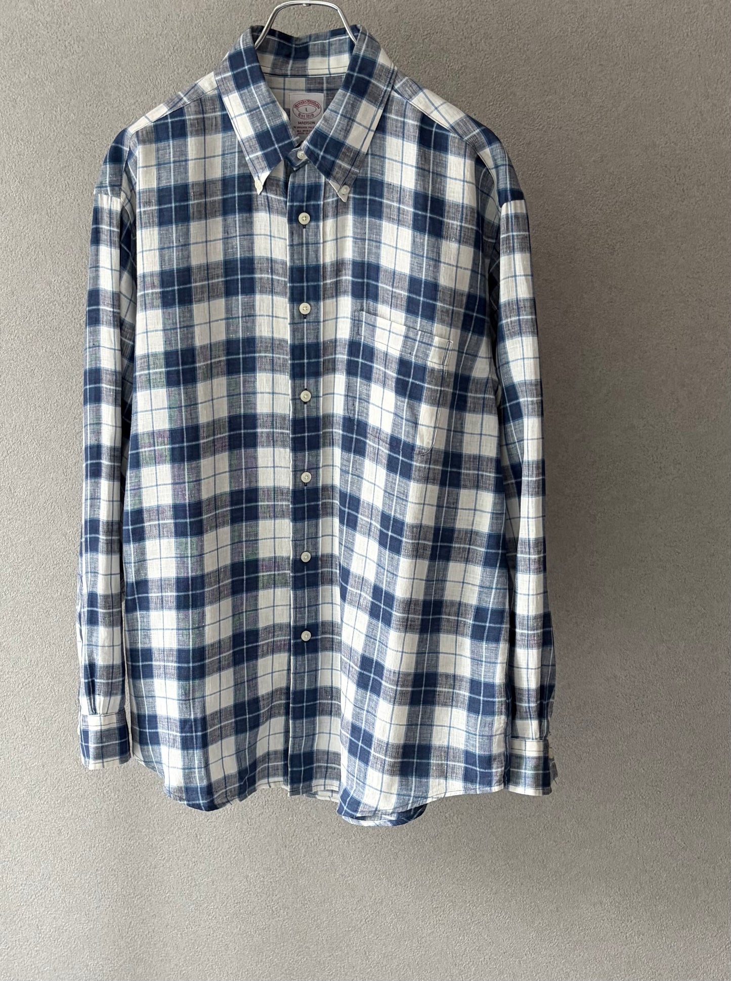 00's Brooks Brothers linen BD shirt