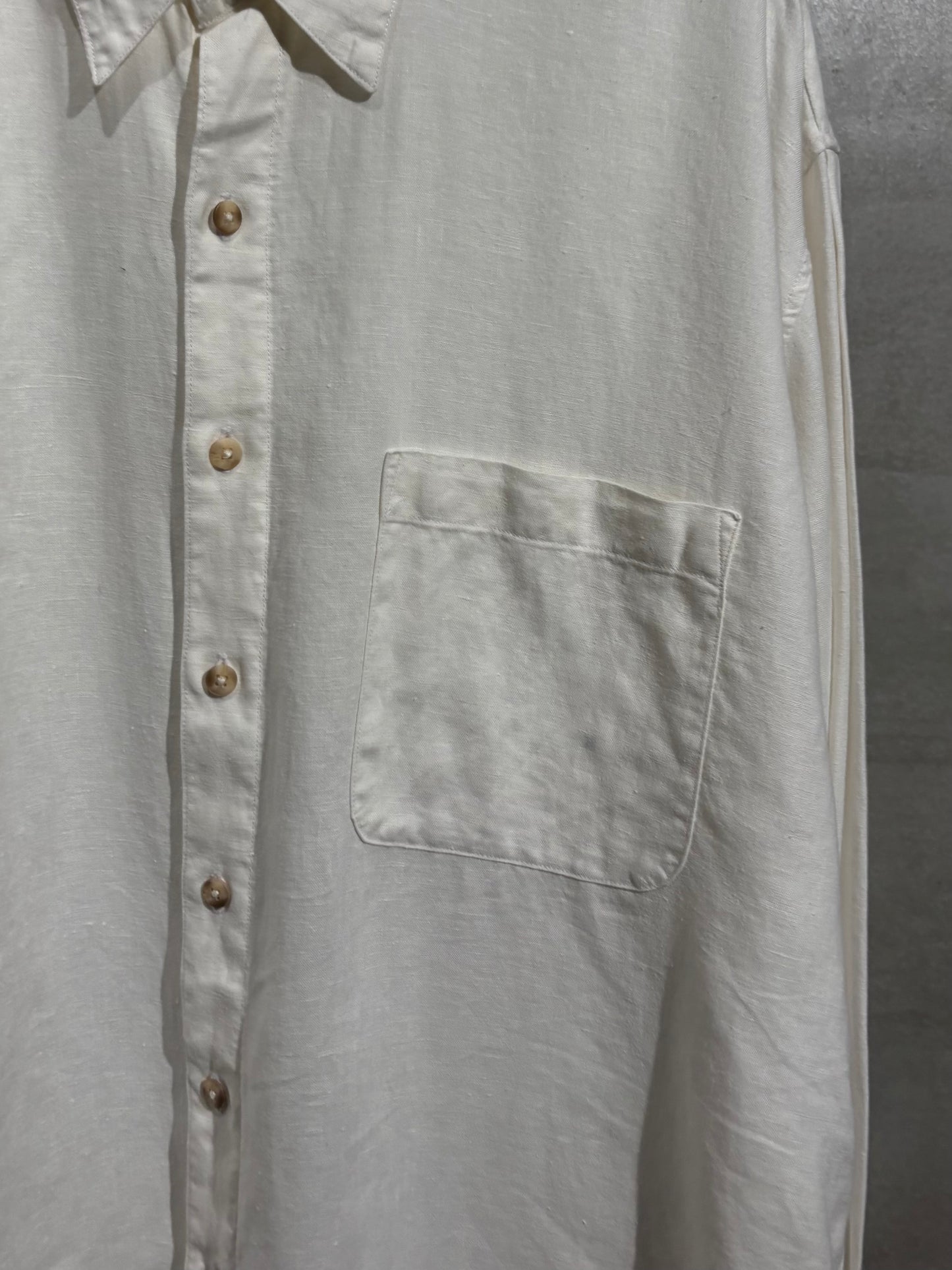 90's PERRY ELLIS linen shirt