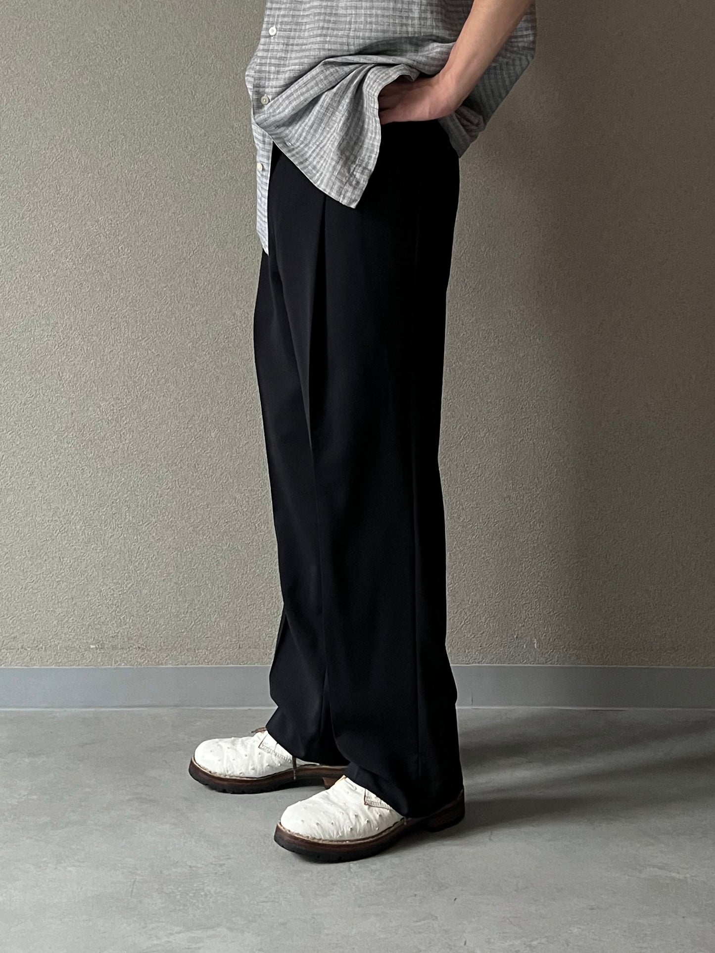 90's PRONT-UOMO wool slacks