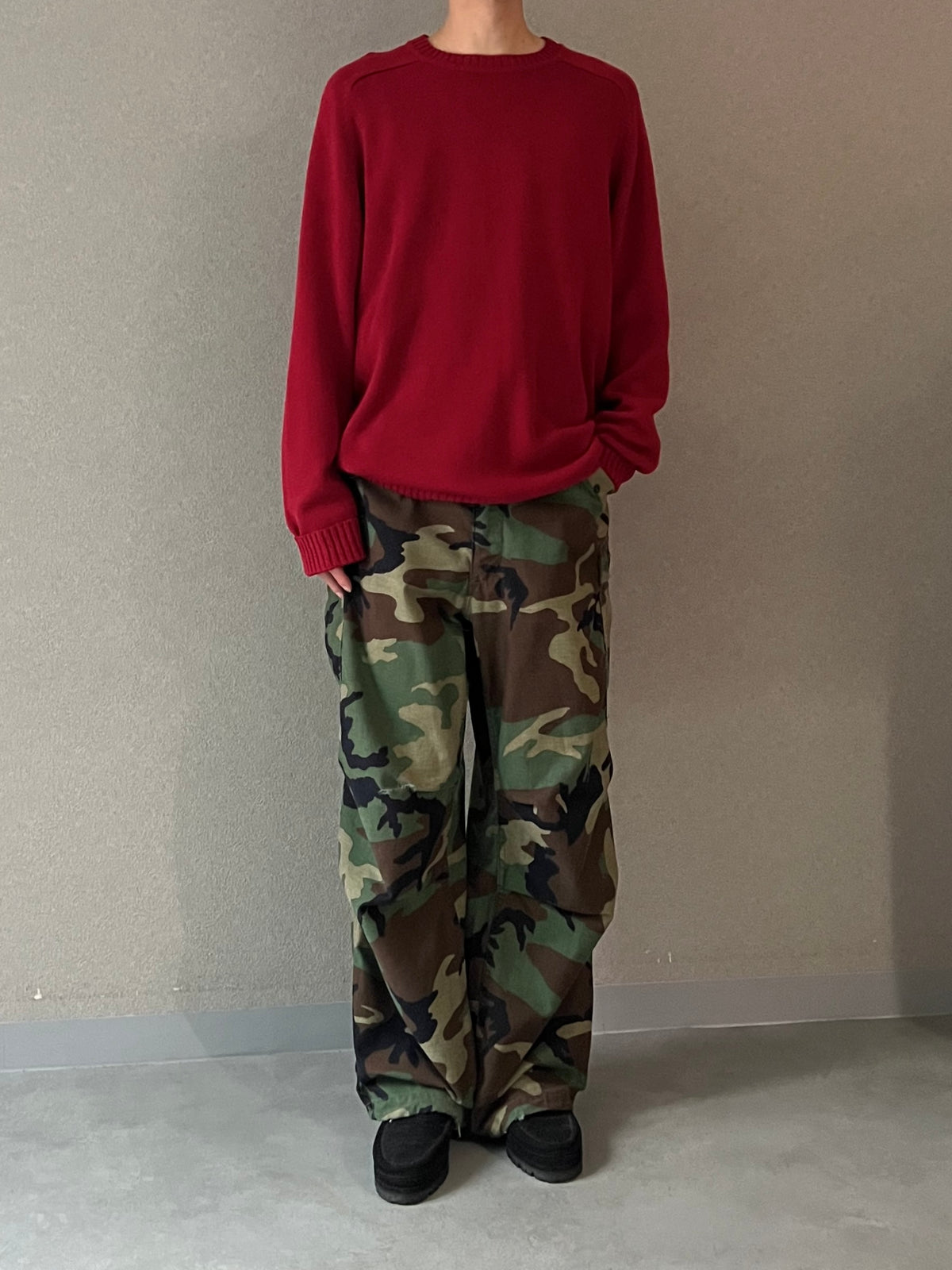 00's ST.JOHN'S BAY cotton knit sweater