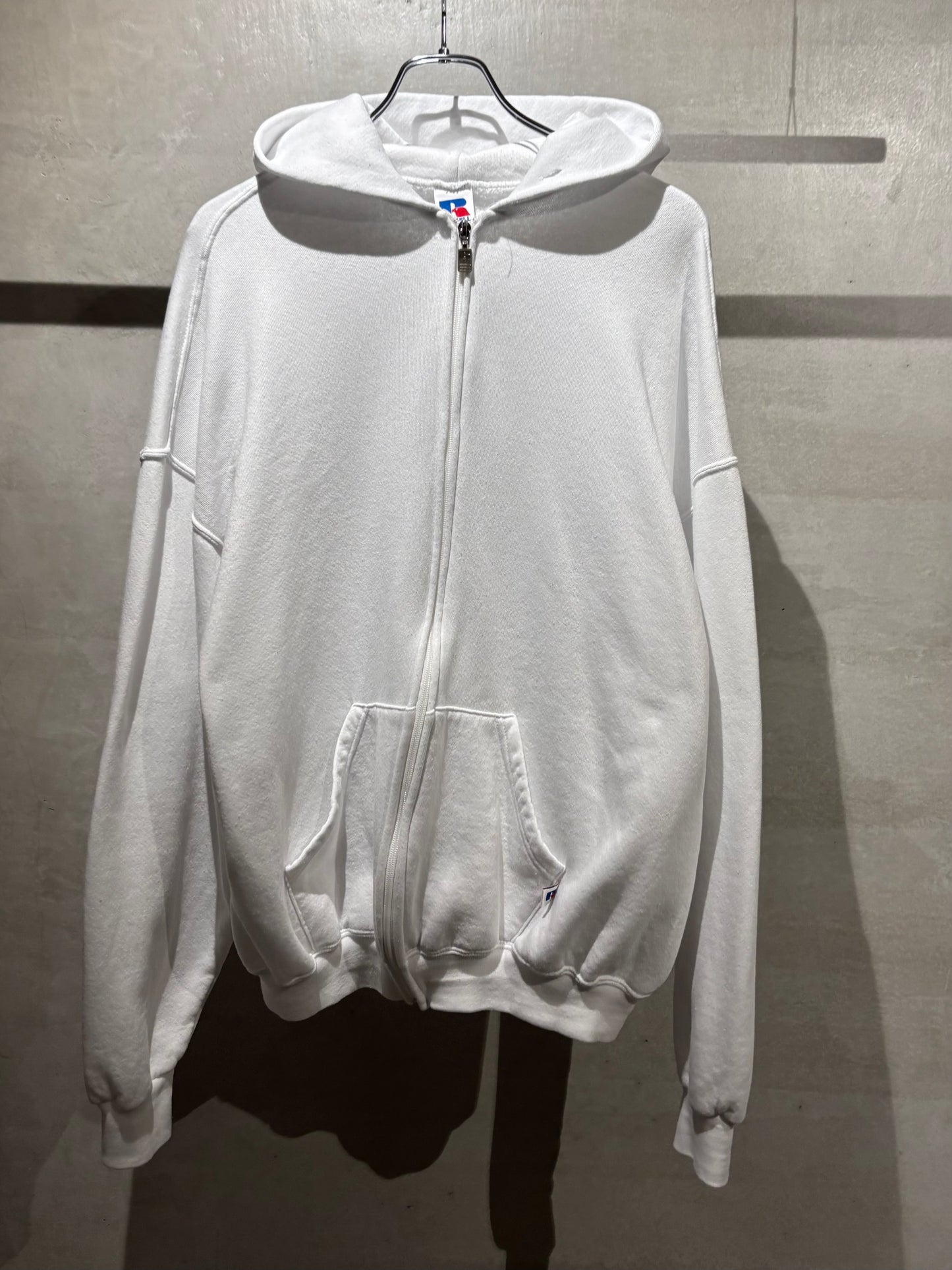90's RUSSELL zip up sweat hoodie