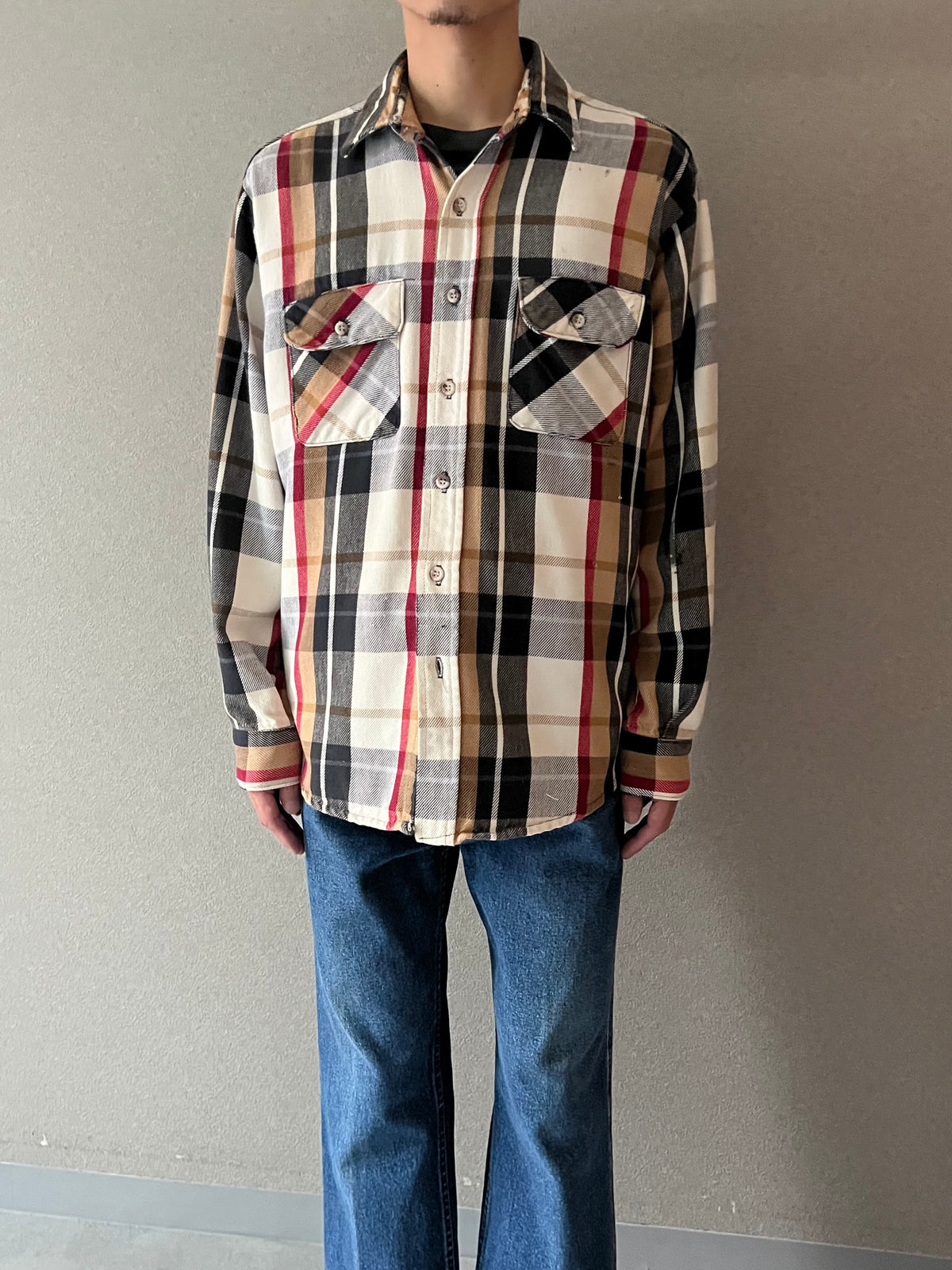 80's FIVE BROTHER flannel shirt “Made in USA”