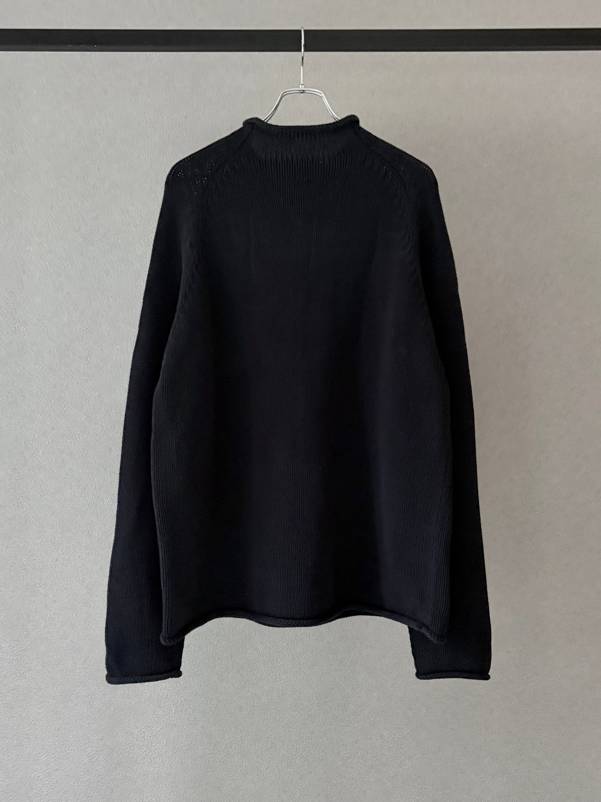 00's J.CREW roll neck cotton knit sweater