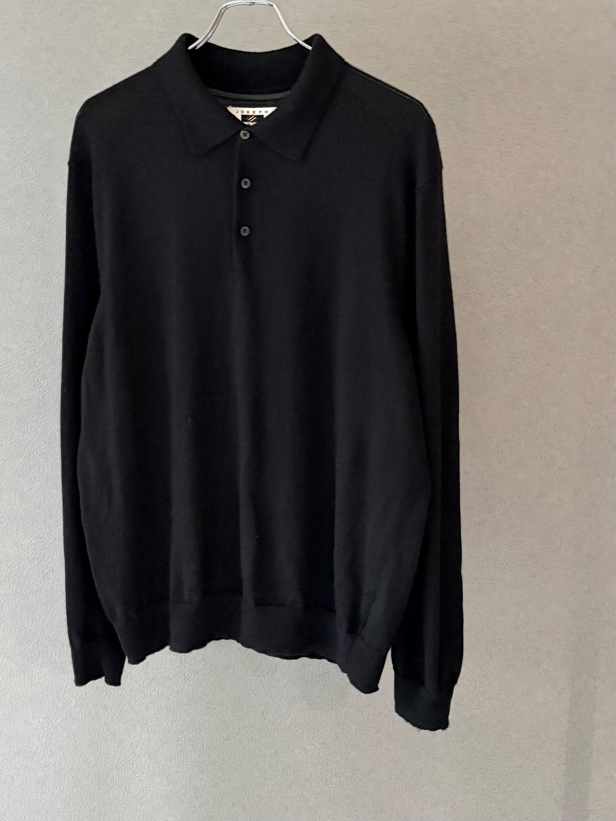 00's JOSEPH ABBOUND wool knit polo shirt