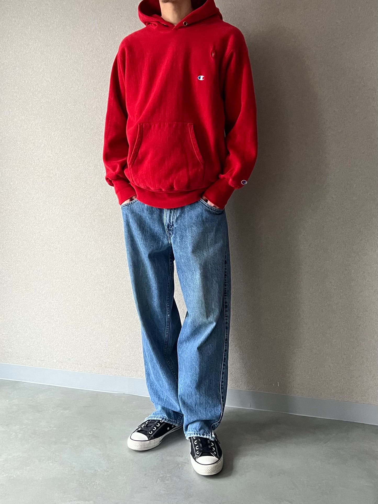 90's Champion REVERSE WEAVE hoodie "MADE in USA"