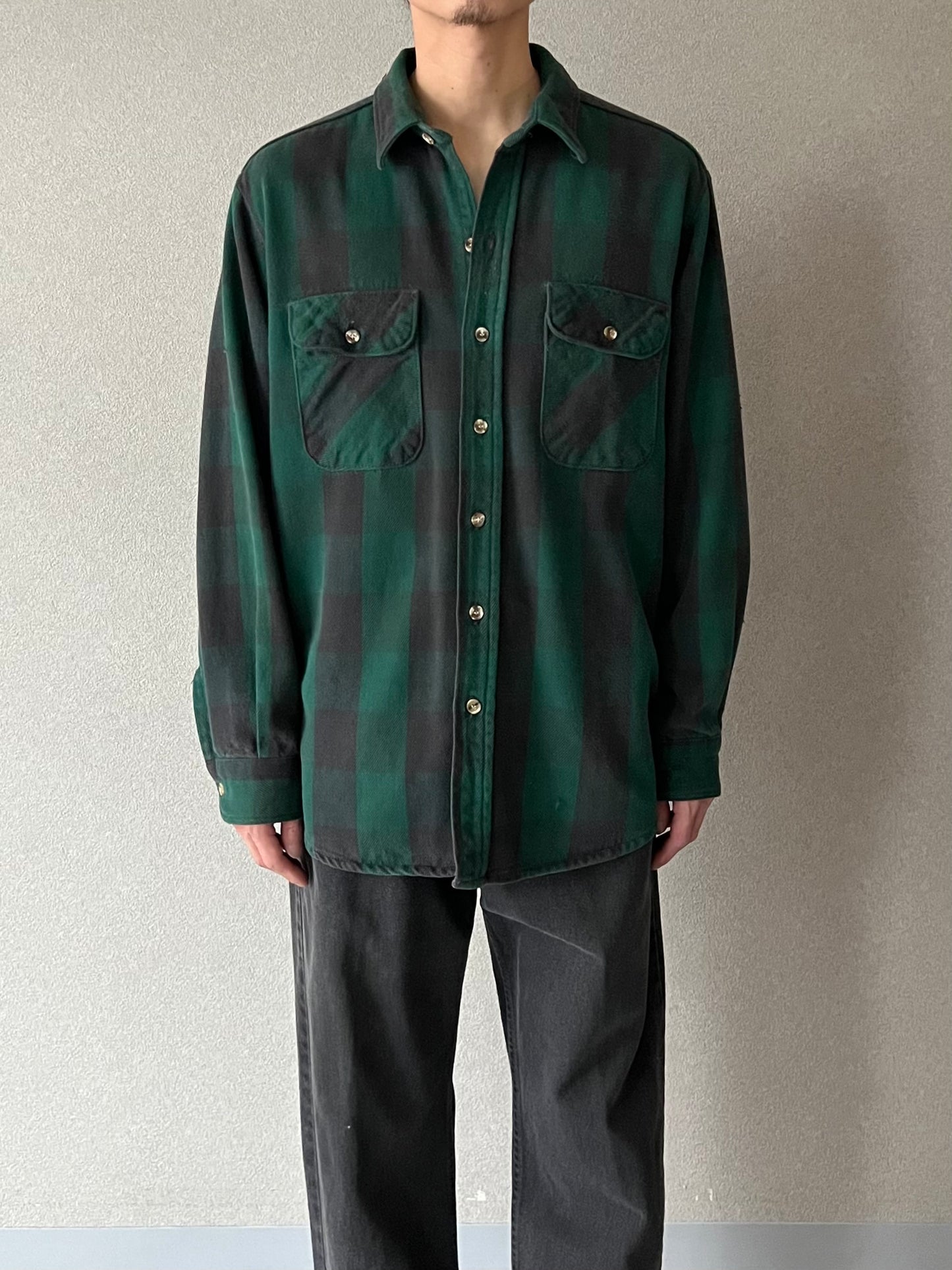90's FIVE BROTHER flannel shirt