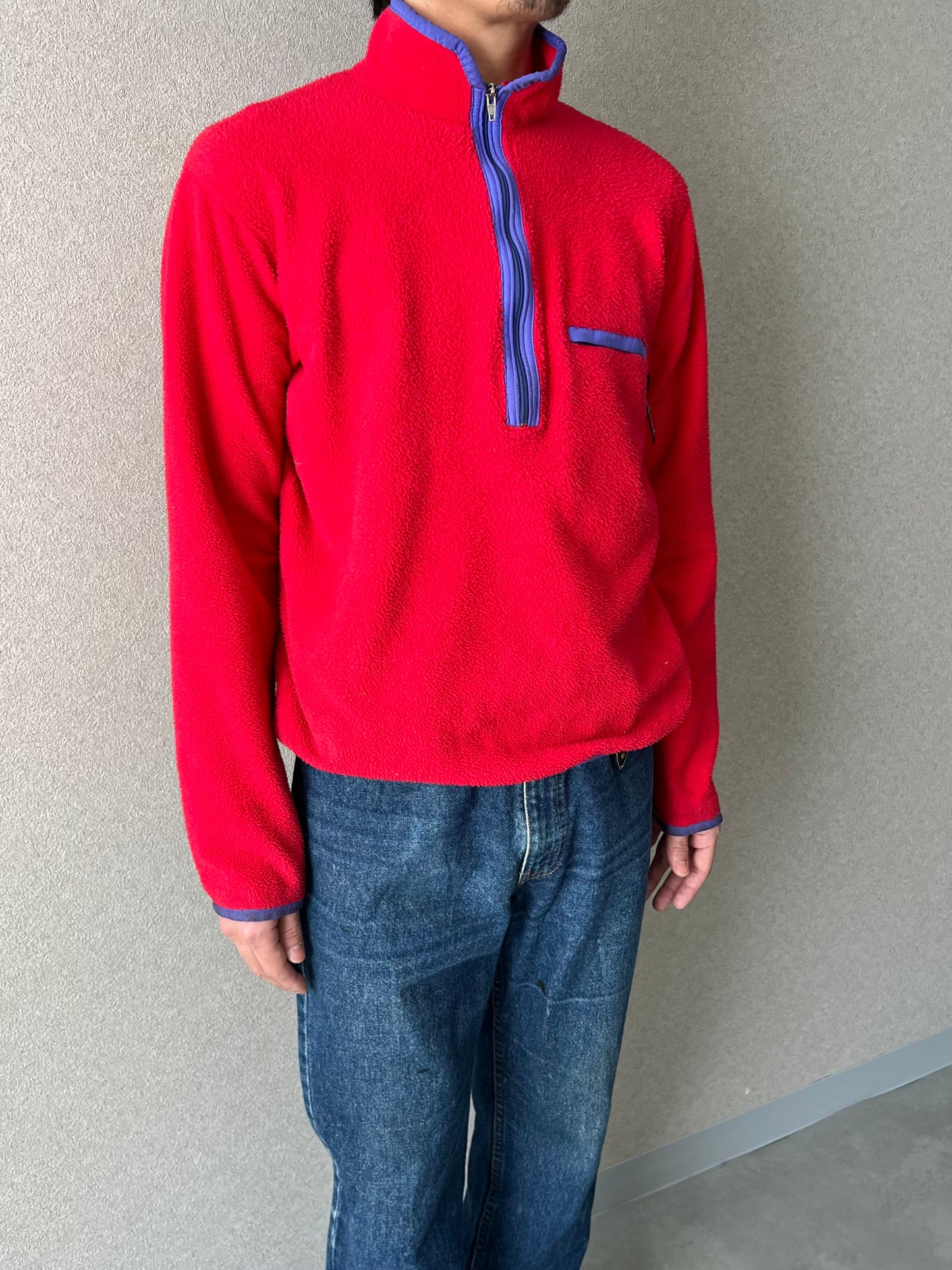 90's patagonia fleece pullover “Made in USA”