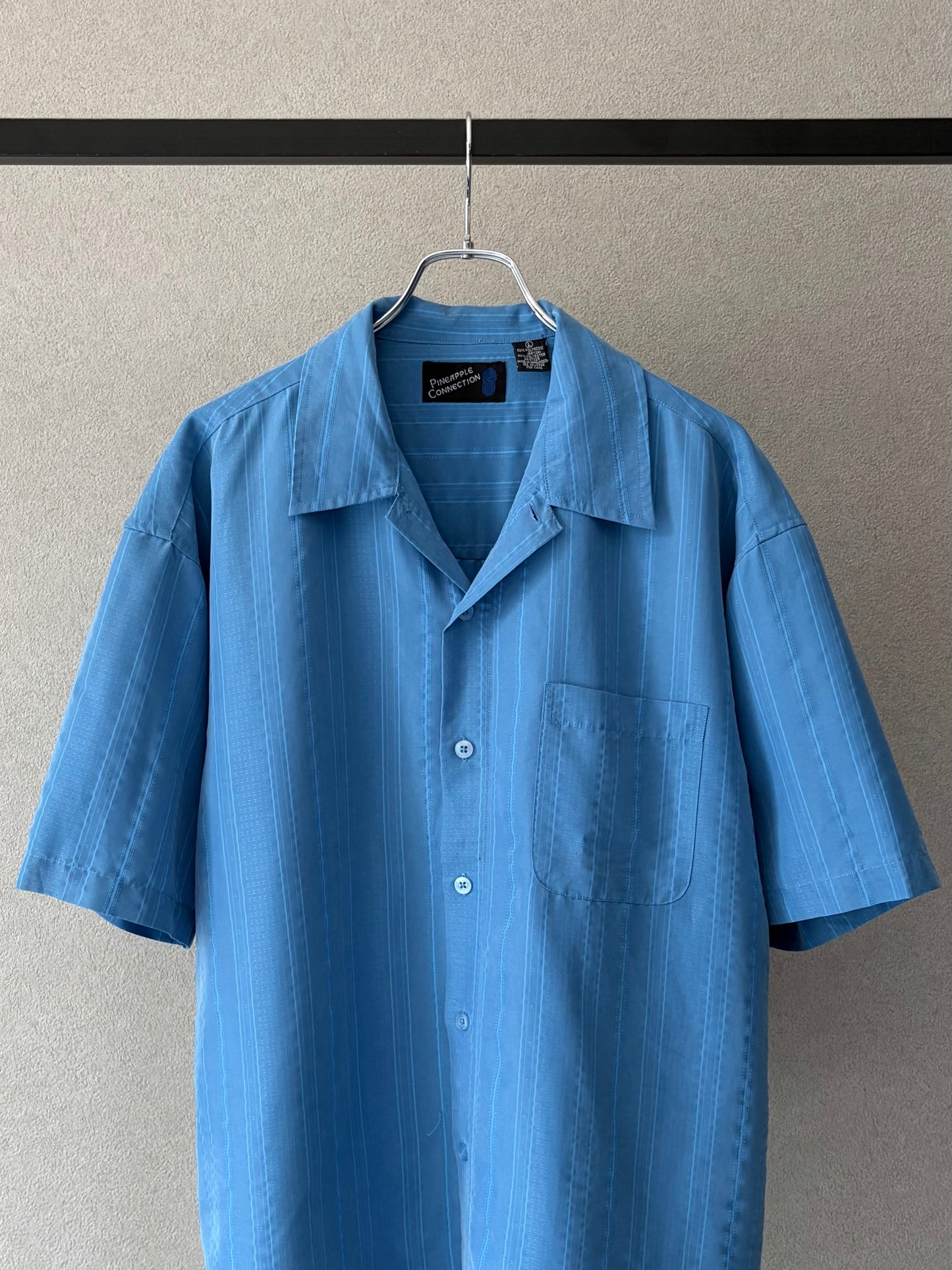 00's Pineapple Connection open collar shirt