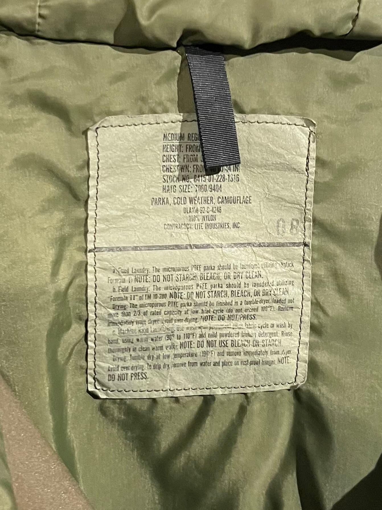 90's US.ARMY ECWCS GORE-TEX nylon jacket