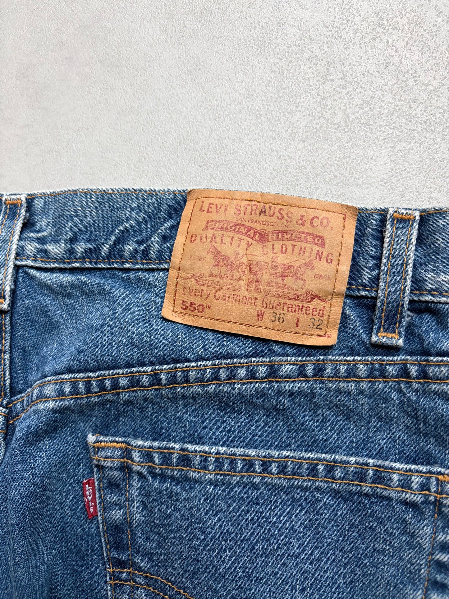 90's Levi's 550 denim pants “Made in MEXICO”