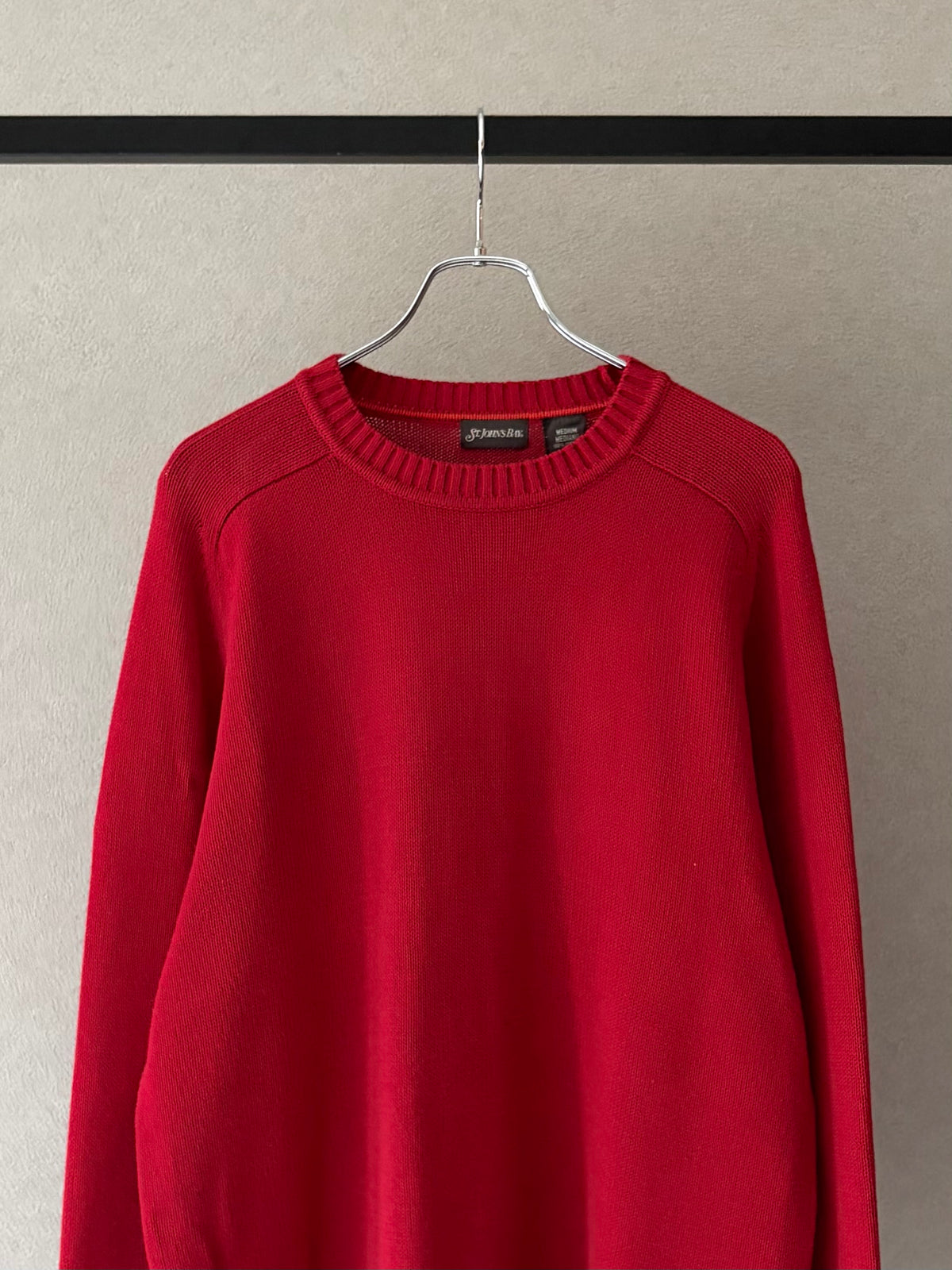 00's ST.JOHN'S BAY cotton knit sweater