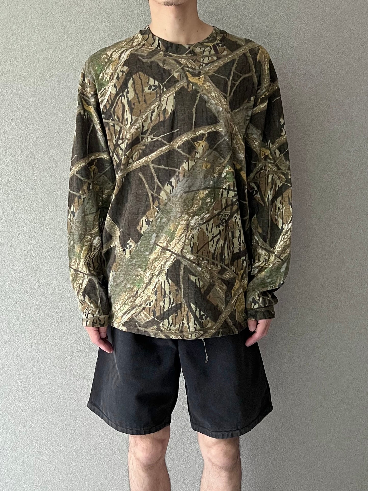 00's UNKNOWN realtree patterned L/S t-shirt "DEAD STOCK"