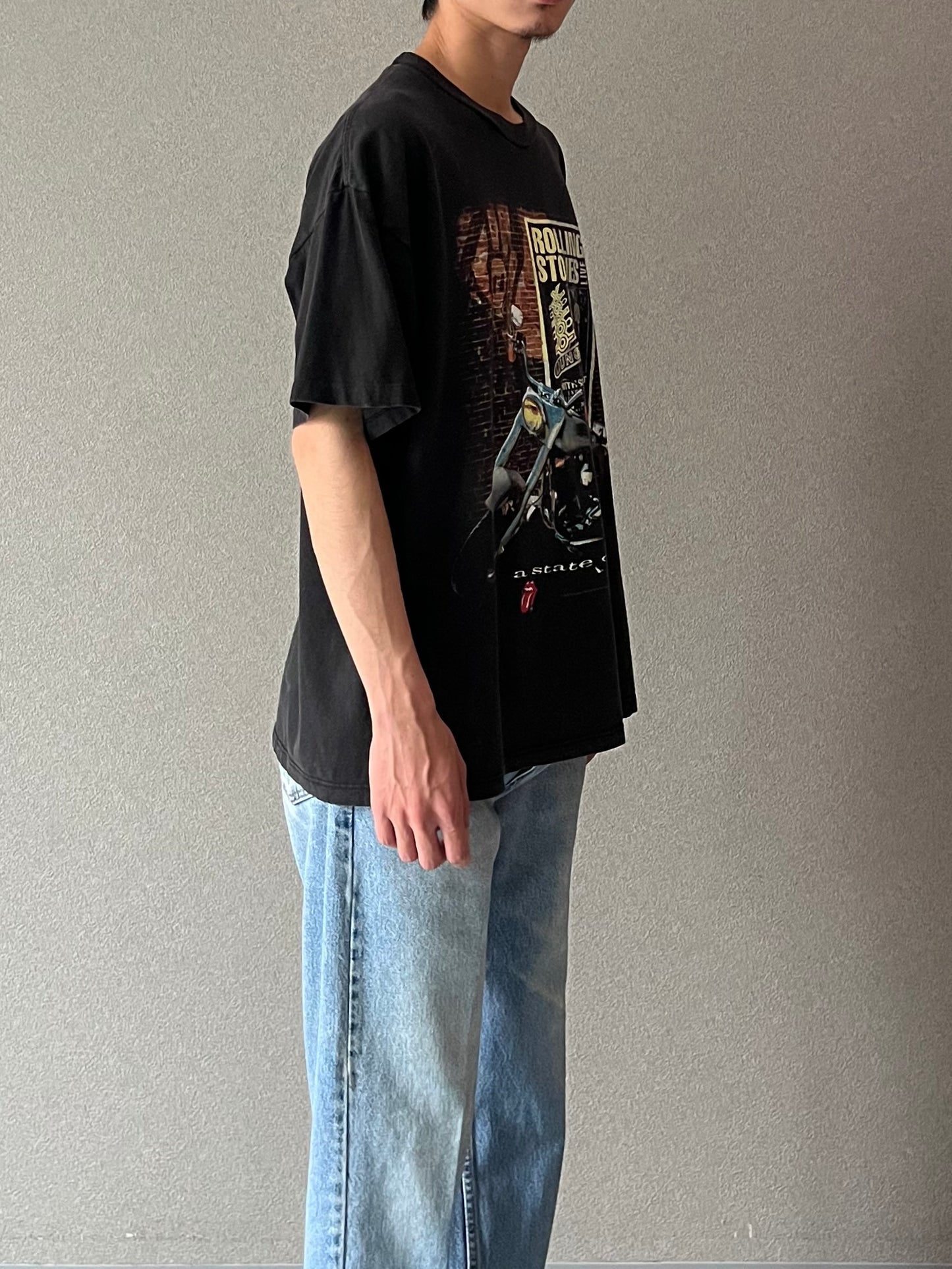 90's The Rolling Stones × Harley-Davidson t-shirt "Made in USA"