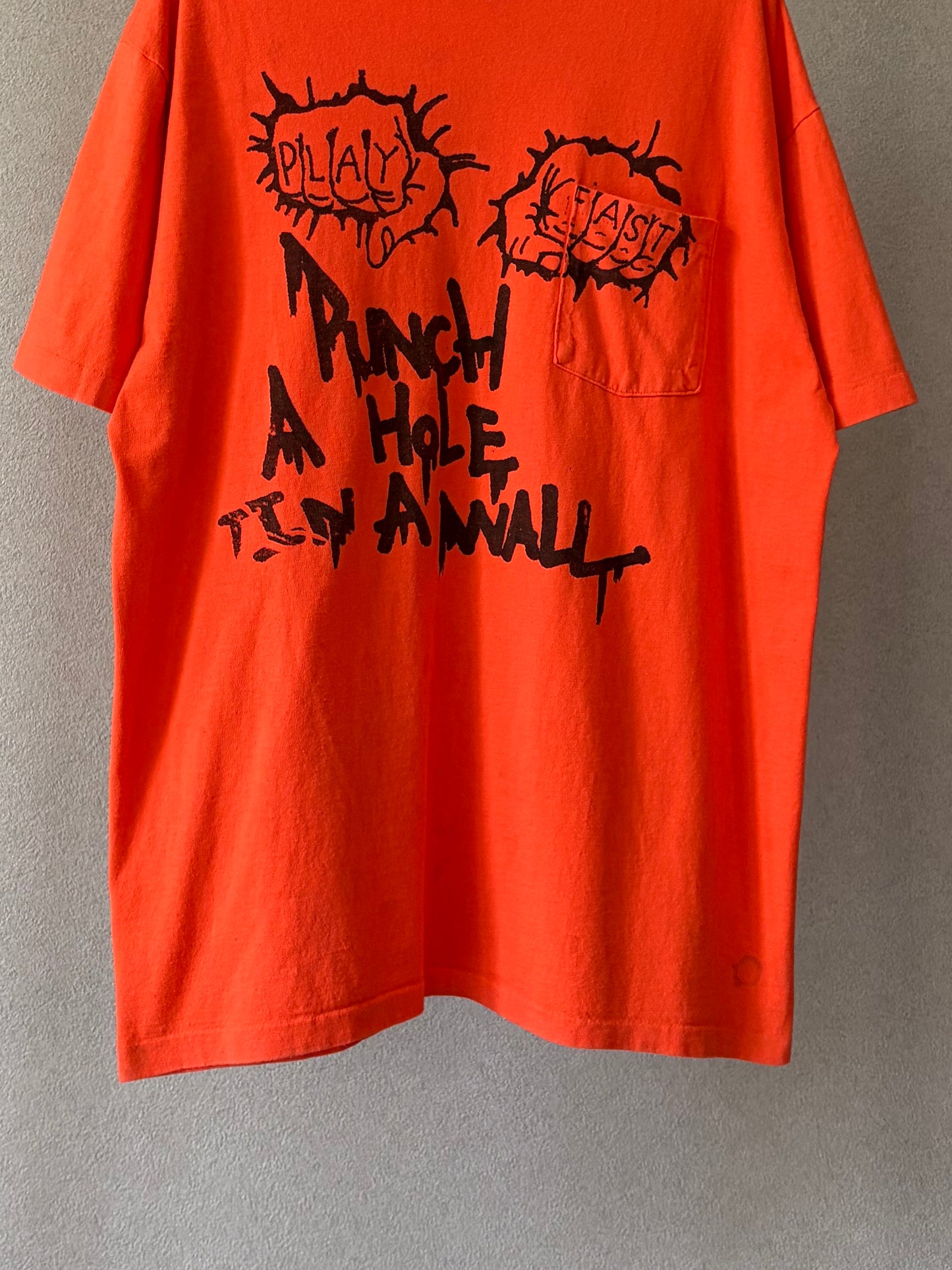 90's PUNCH A HOLE IN A WALL music t-shirt “Made in USA”
