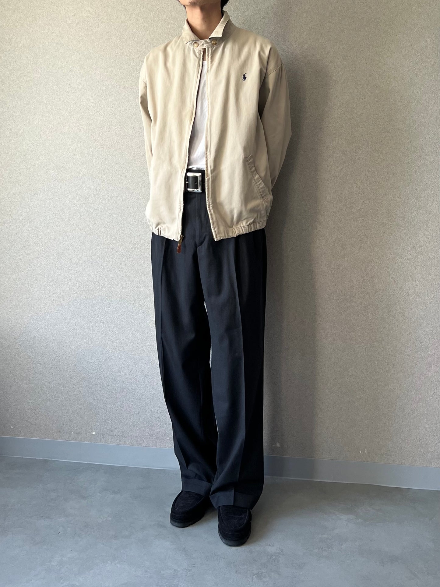 90's zanella × Neiman Marcus wool slacks “Made in ITALY”