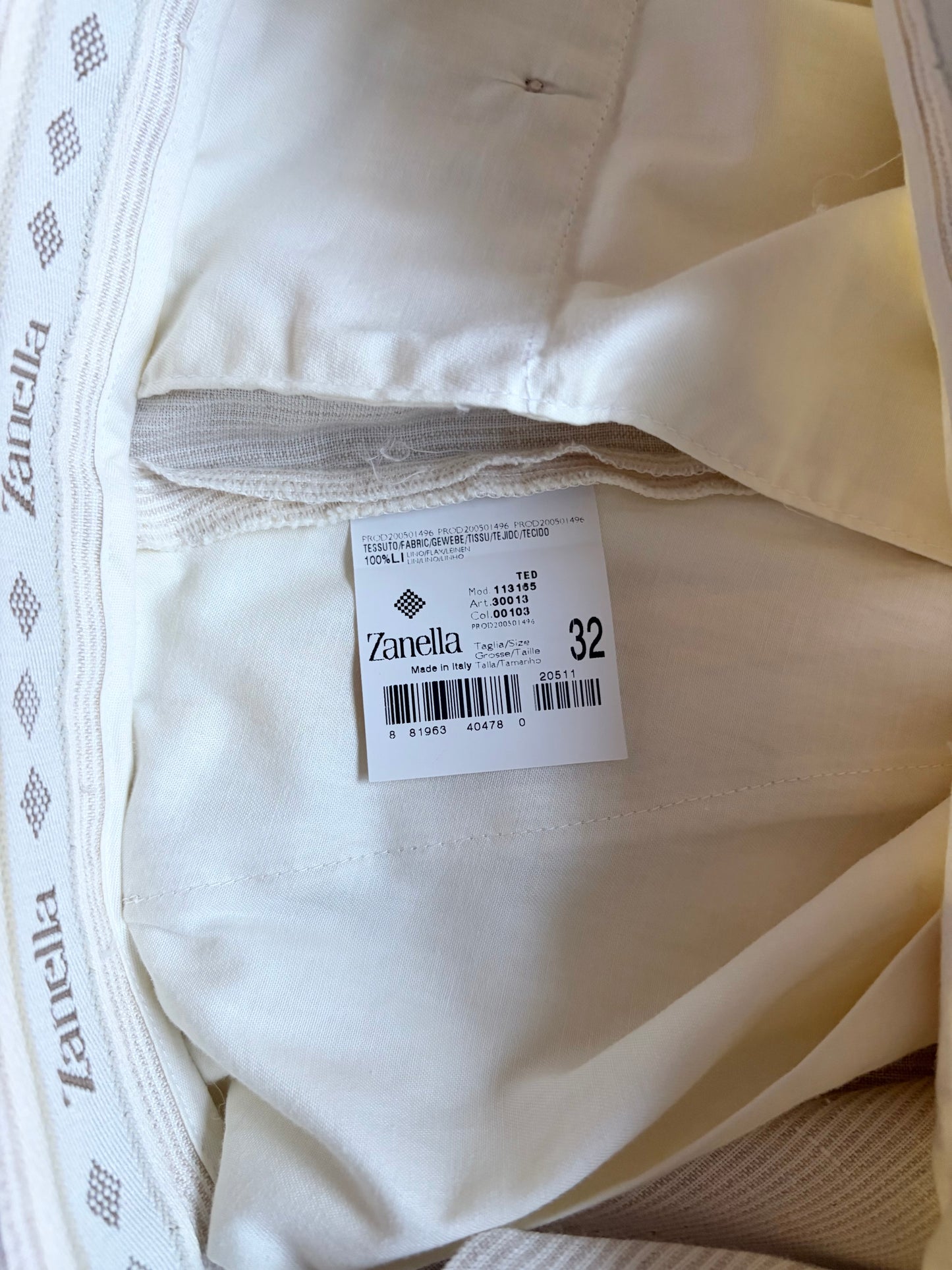 90's zanella linen slacks “Made in ITALY”