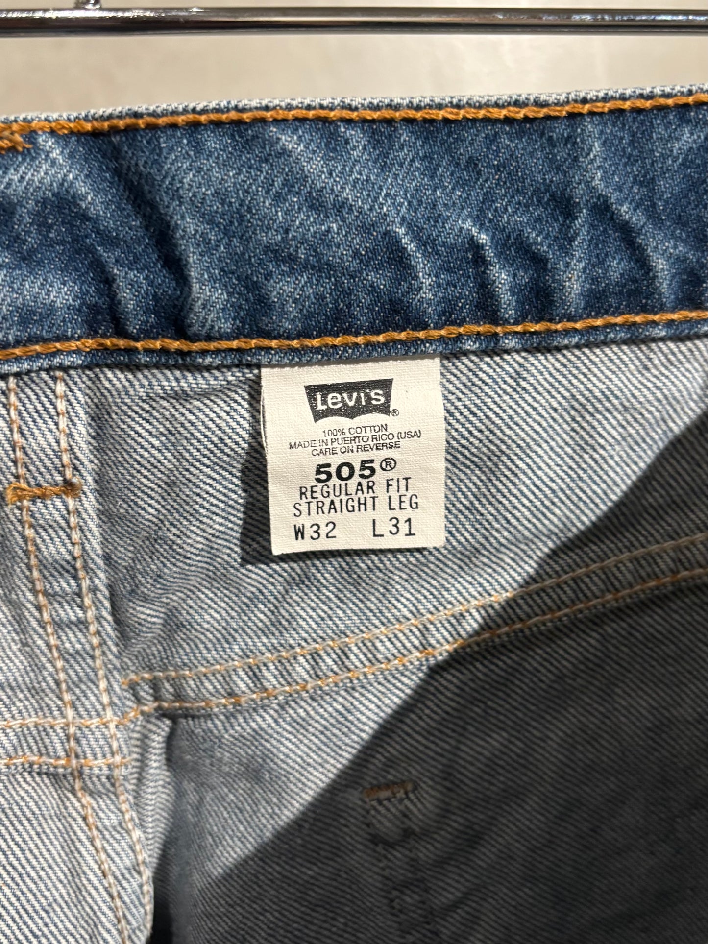 90's Levi's 505 denim pants “Made in PUERTO RICO (USA)”