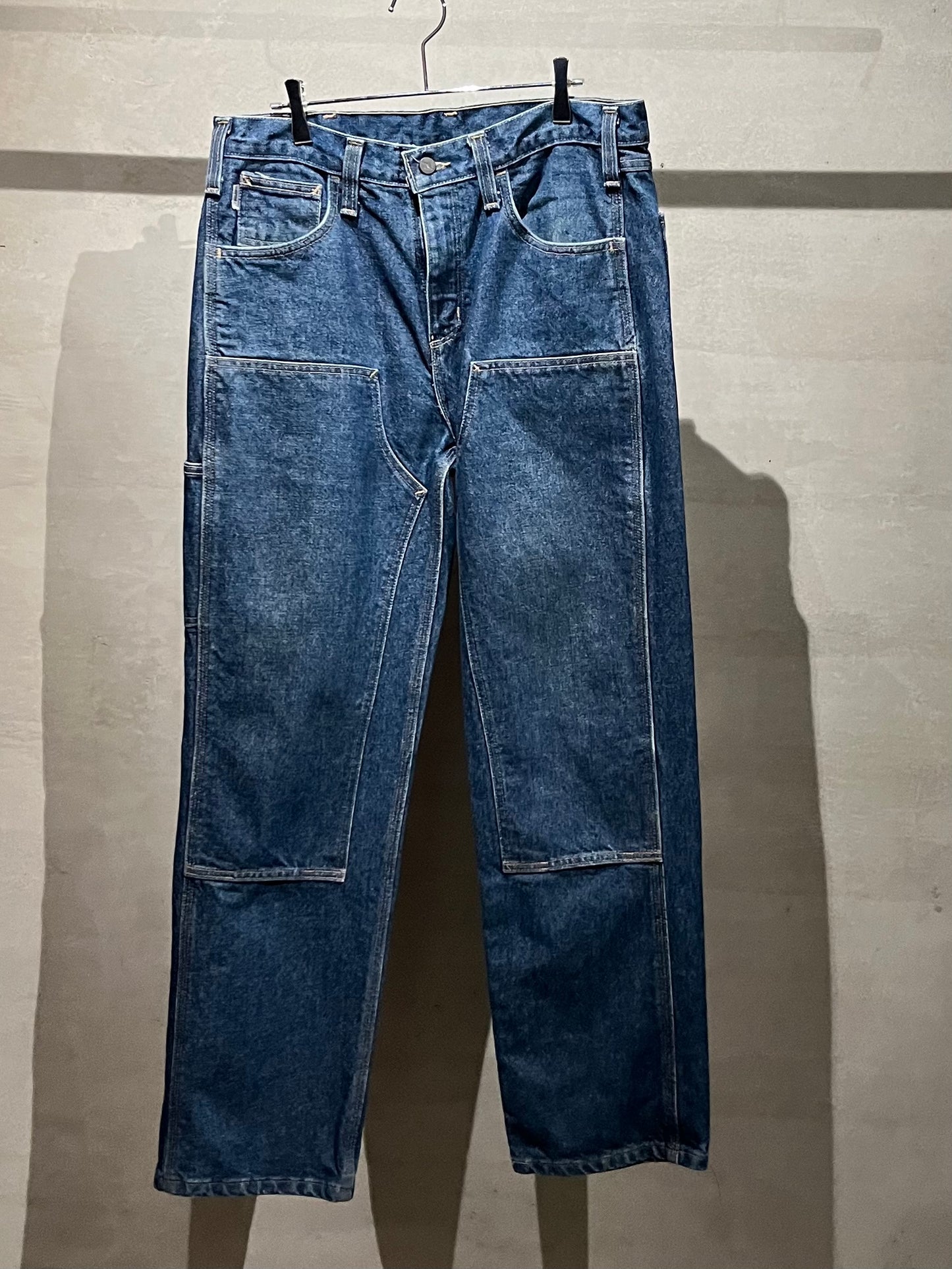 00's carhartt denim double knee painter pants