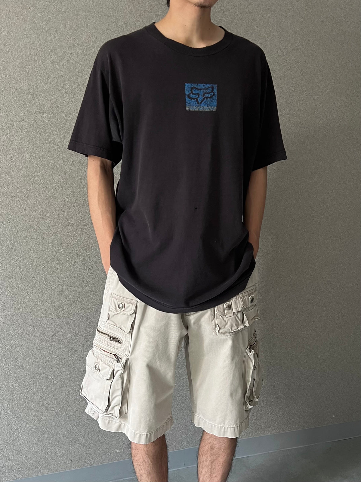 90's〜 FOX RACING printed t-shirt