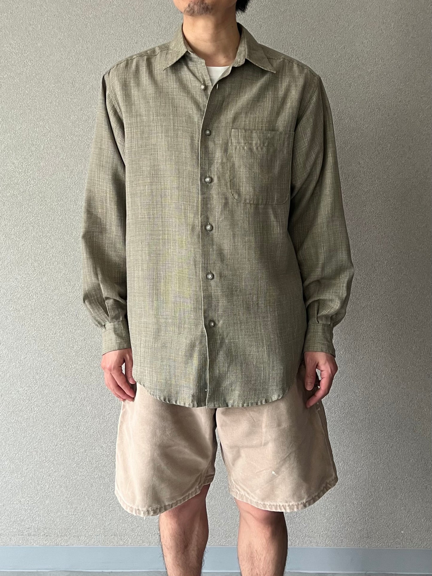 00's claiborne linen shirt