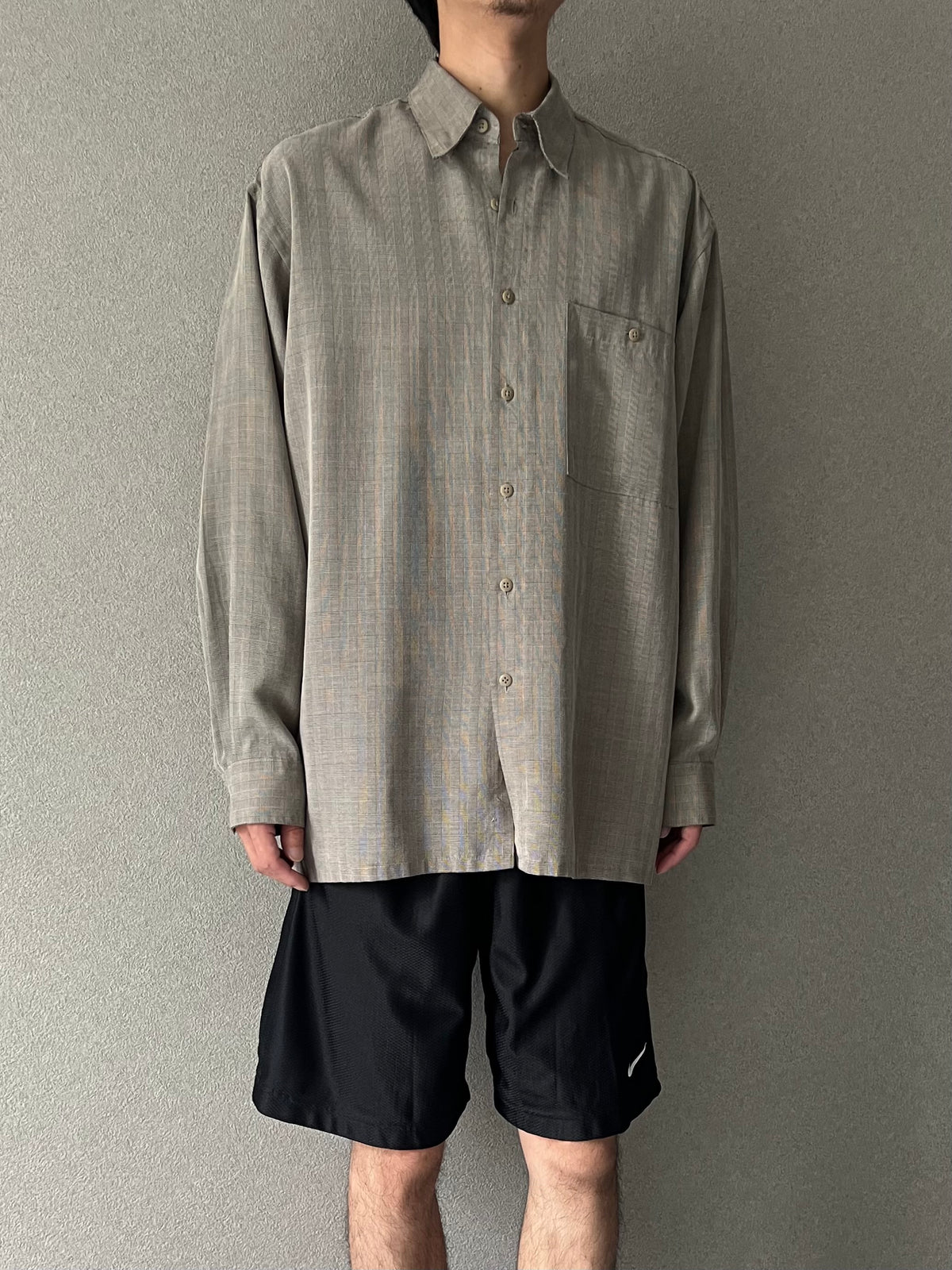 90's pierre cardin rayon shirt