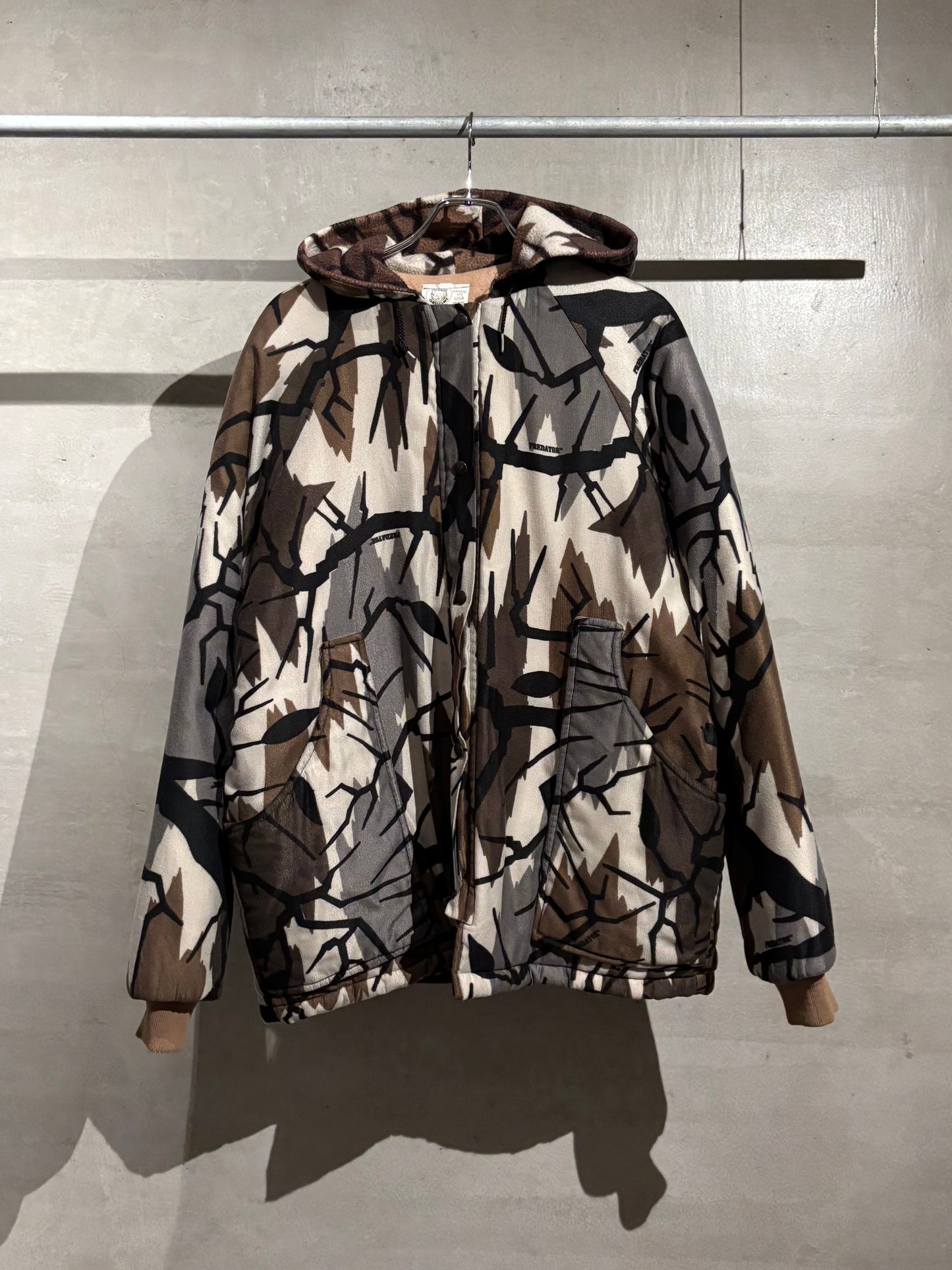 80's PREDATOR CAMOUFLAGE insulation jacket “Made in USA”