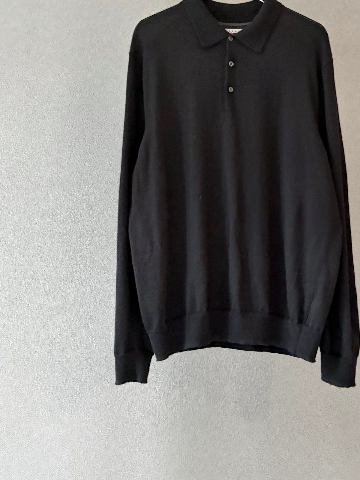 00's JOSEPH ABBOUND wool knit polo shirt