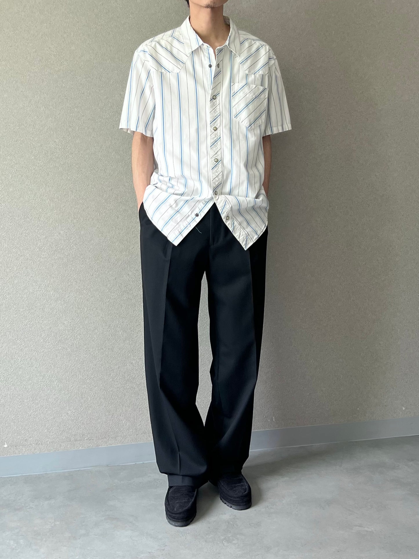 00's PRONT-UOMO wool slacks