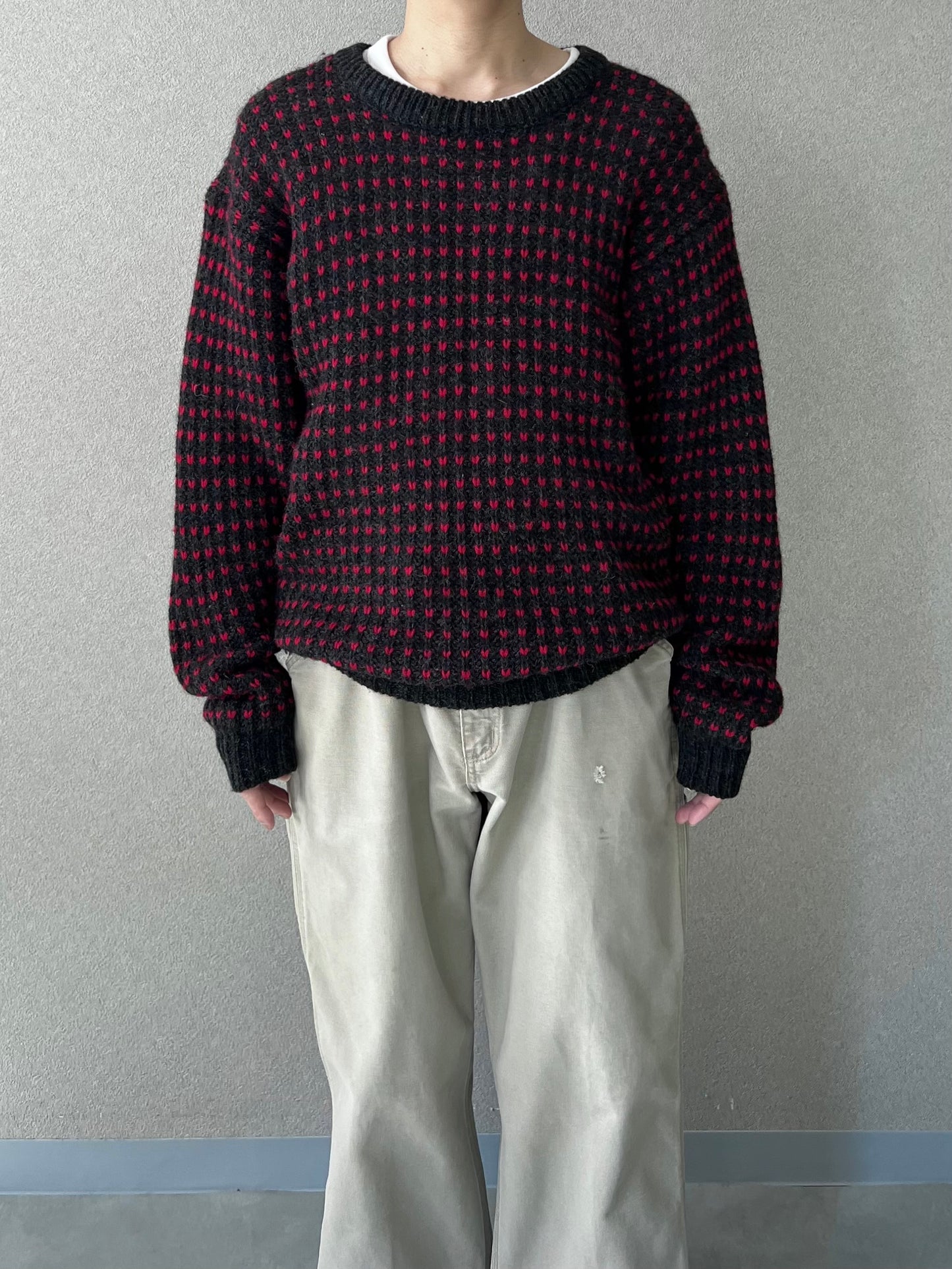 80's WOOLRICH wool knit sweater