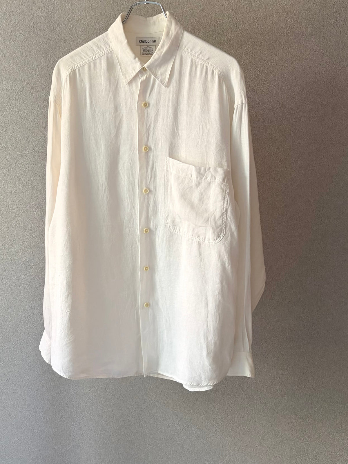 90's claiborne linen shirt