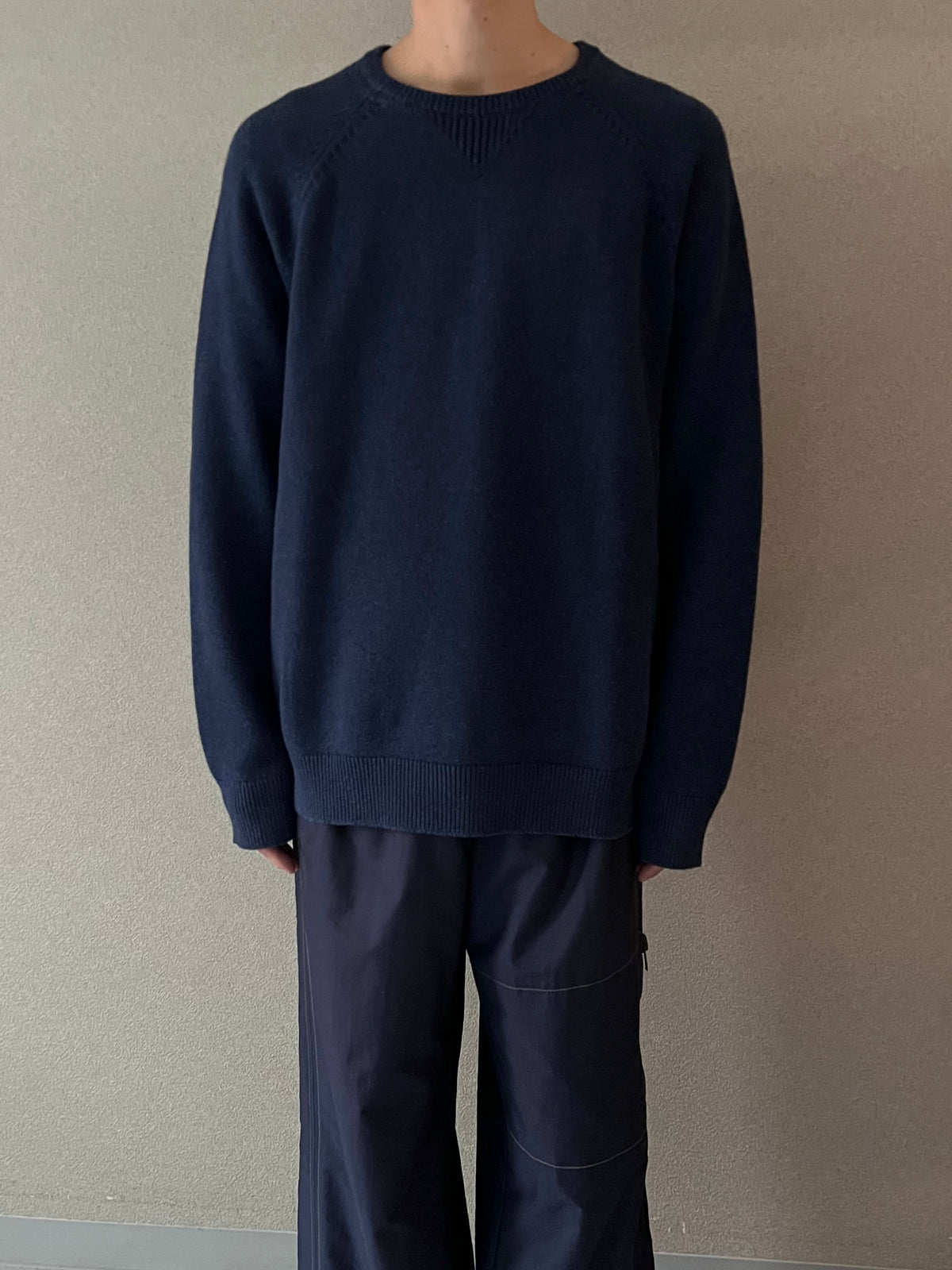 00's L.L.Bean cashmere blend cotton knit sweater