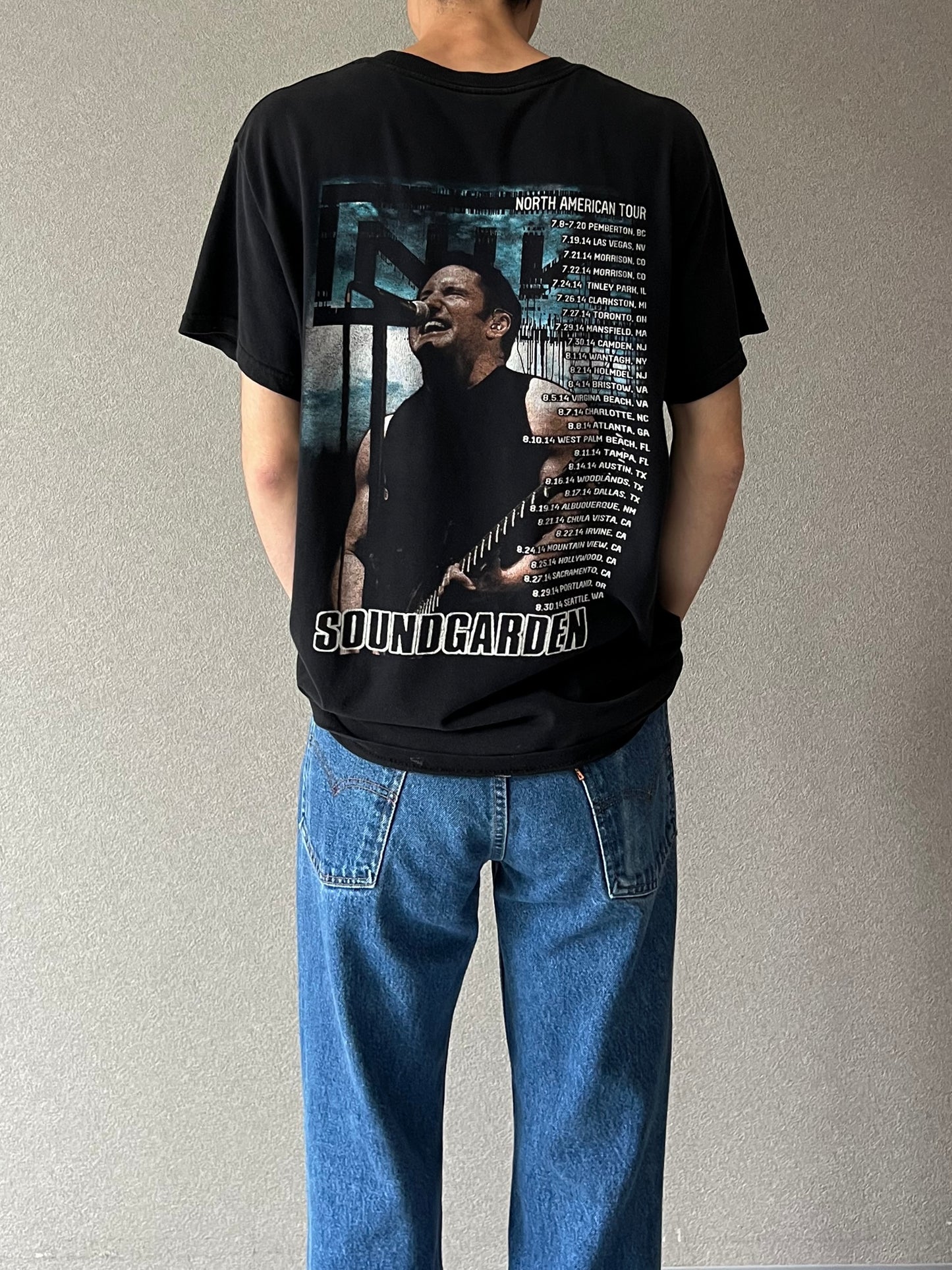 10's Nine Inch Nails X SOUNDGARDEN music t-shirt