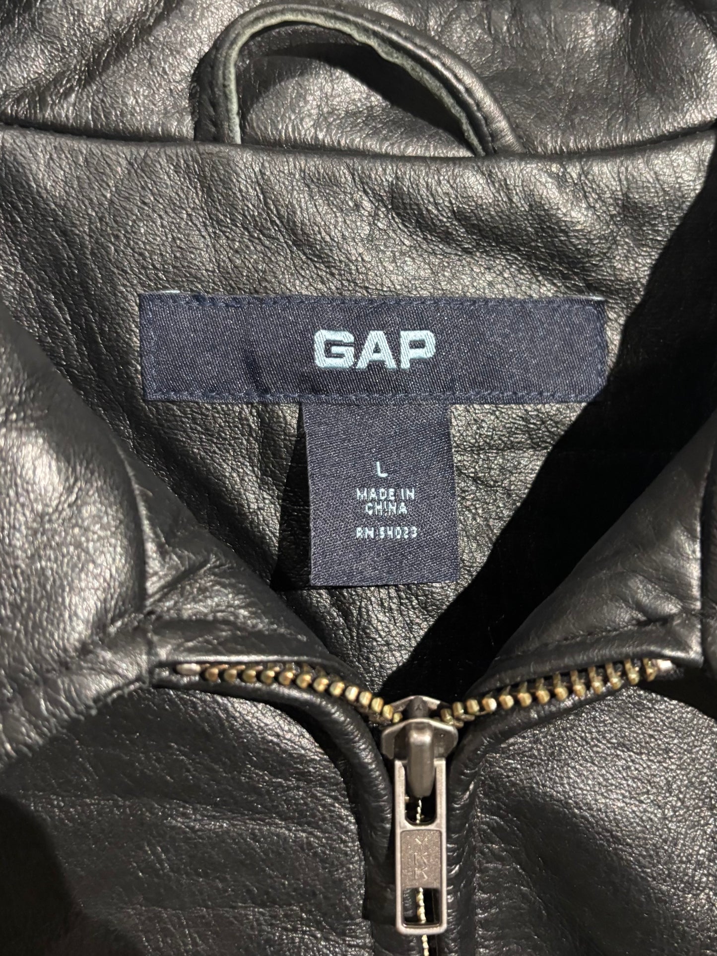 00's GAP leather jacket