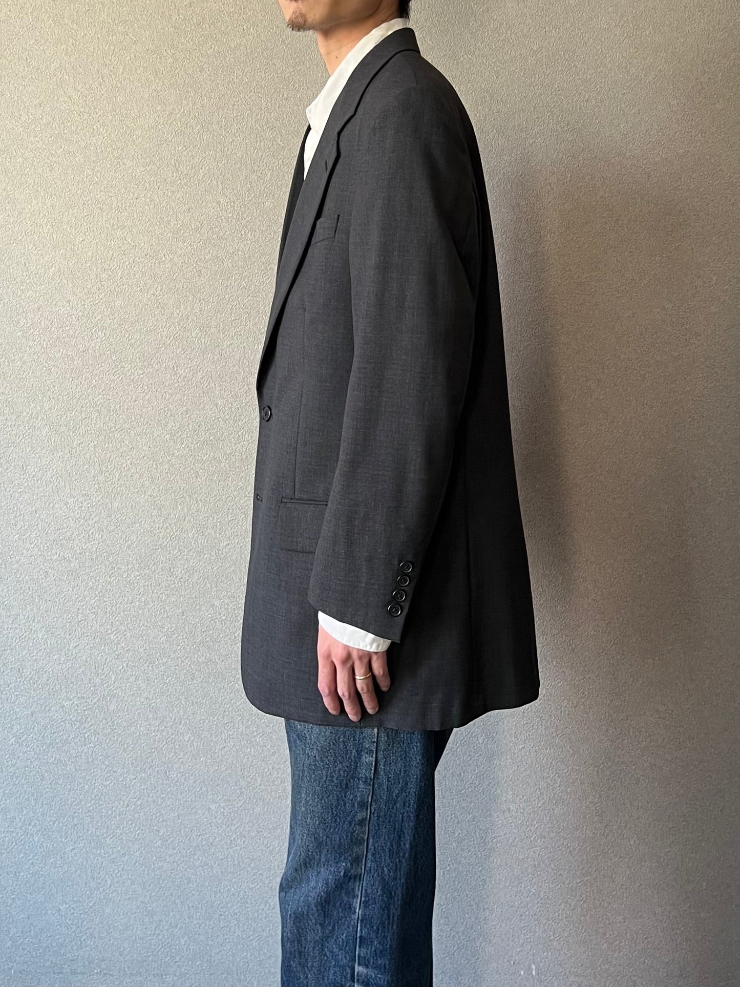 80's Burberrys' wool tailored jacket "Made in USA"