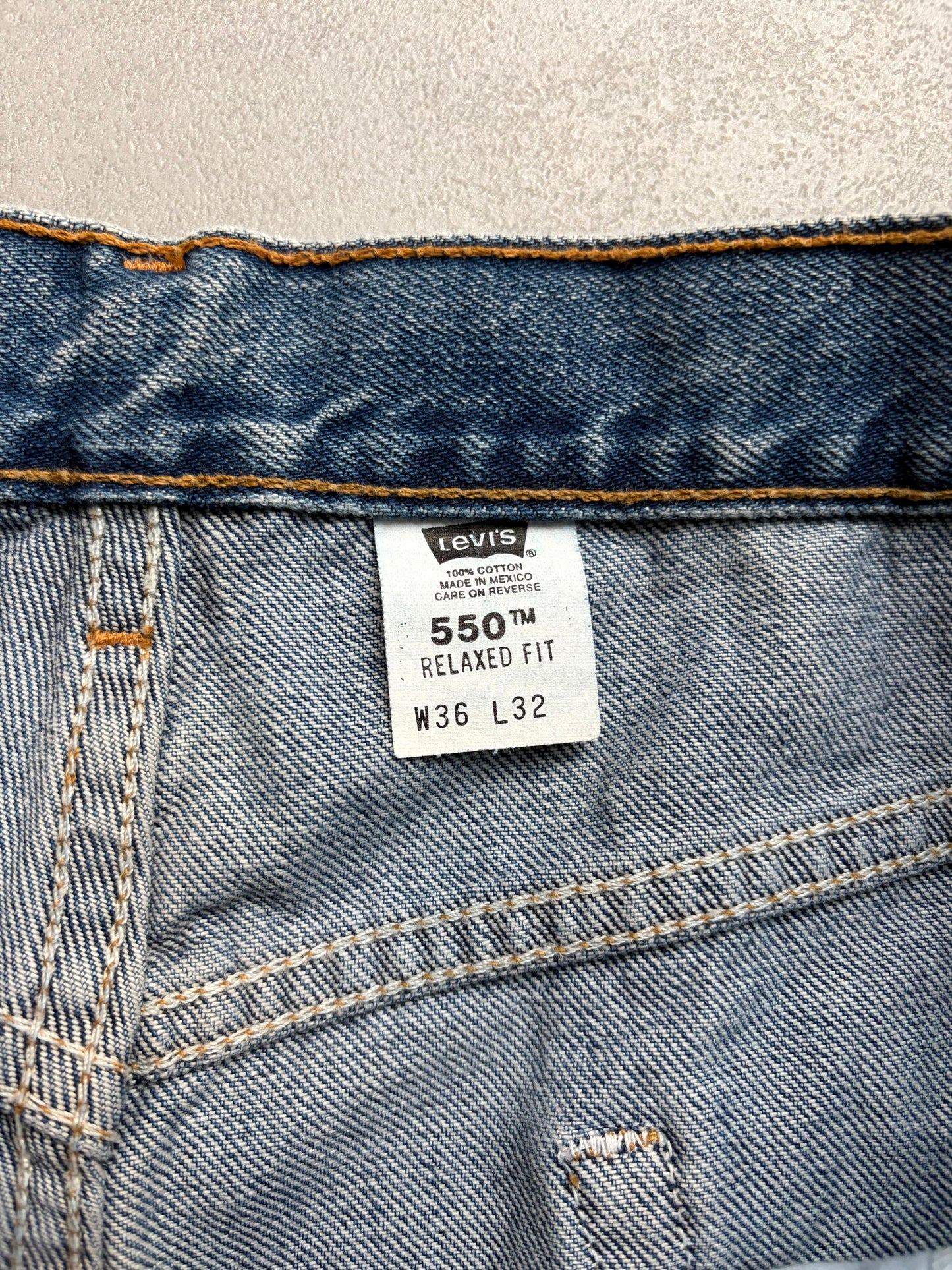 90's Levi's 550 denim pants “Made in MEXICO”