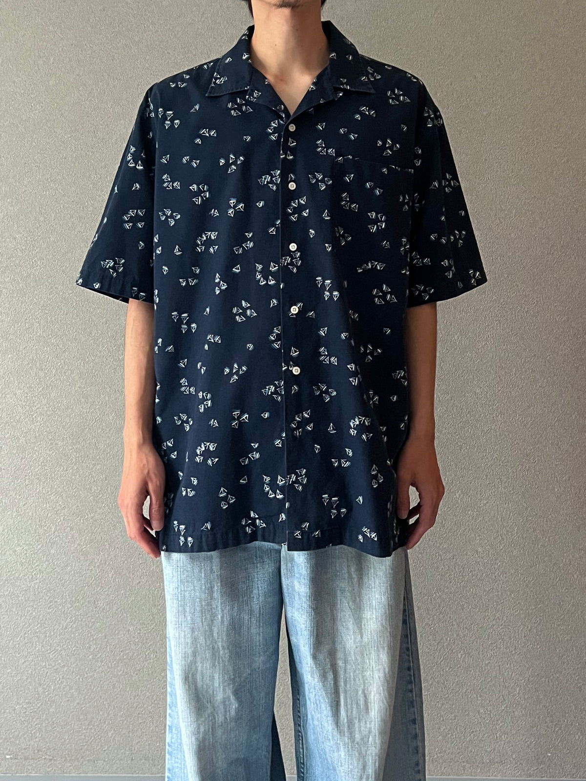 90's Polo Ralph Lauren S/S open collar shirt “CLAYTON”