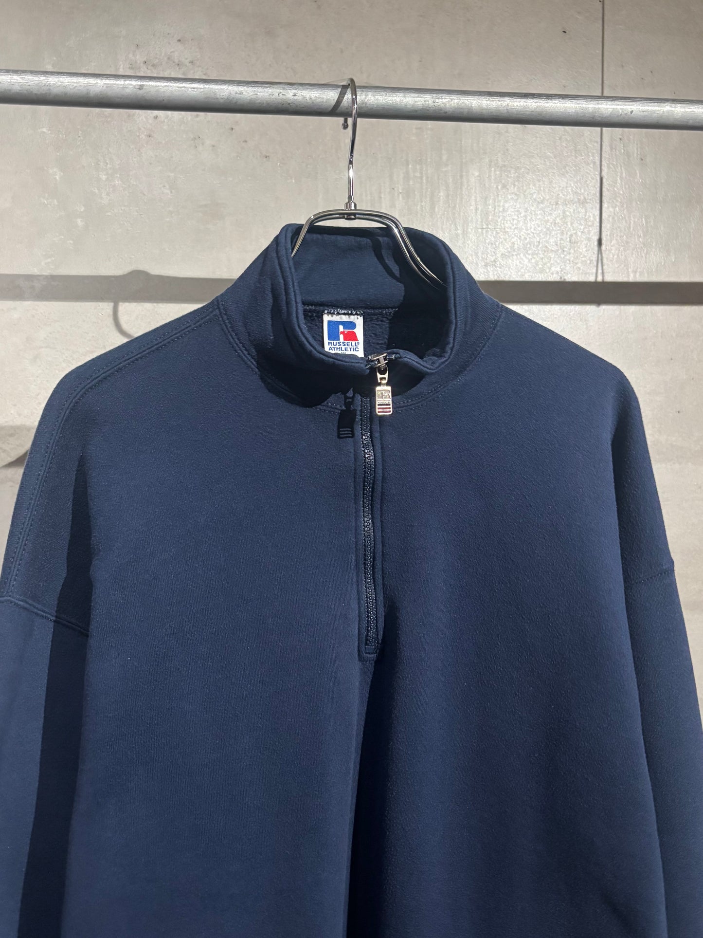90's RUSSELL half zip sweater “Made in USA”