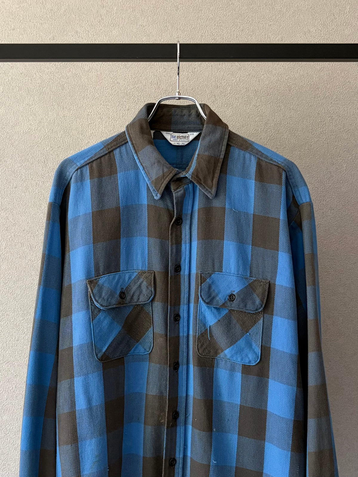 80's FIVE BROTHER flannel shirt “Made in USA”