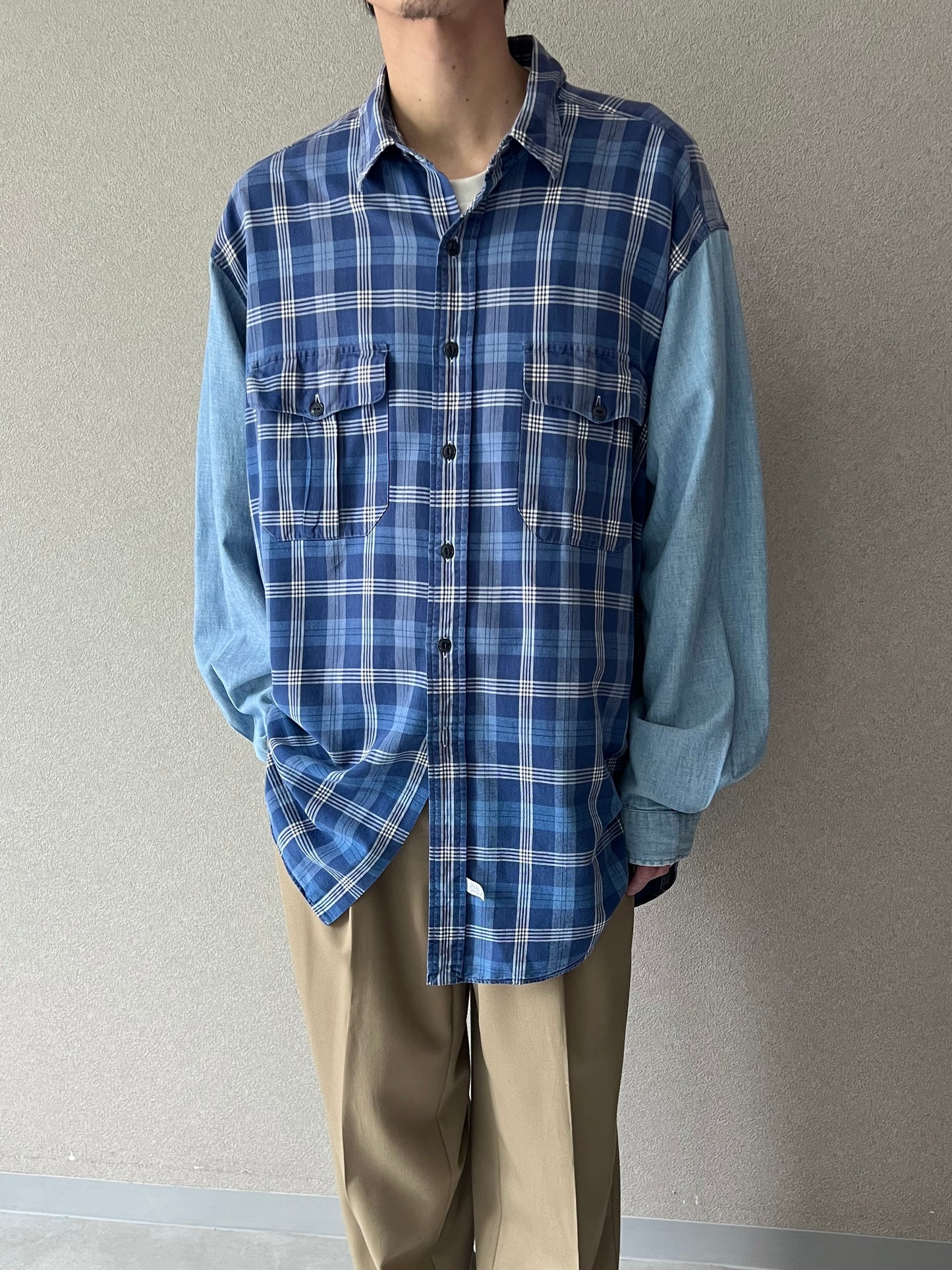 80's〜 Polo Ralph Lauren chambray switching safari shirt